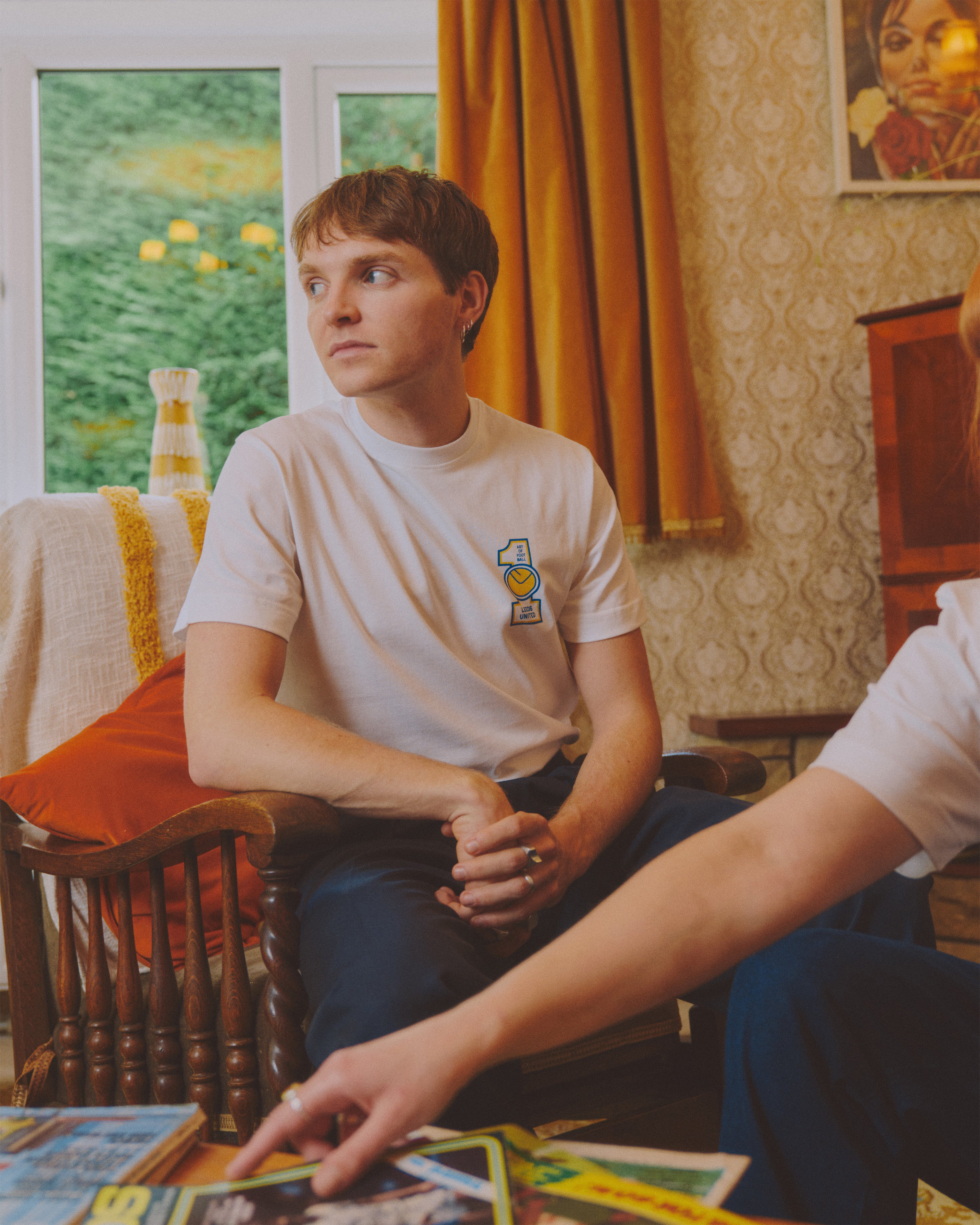 ART OF Football x Leeds Patch Tee | AOF x LUFC White Graphic T-shirt