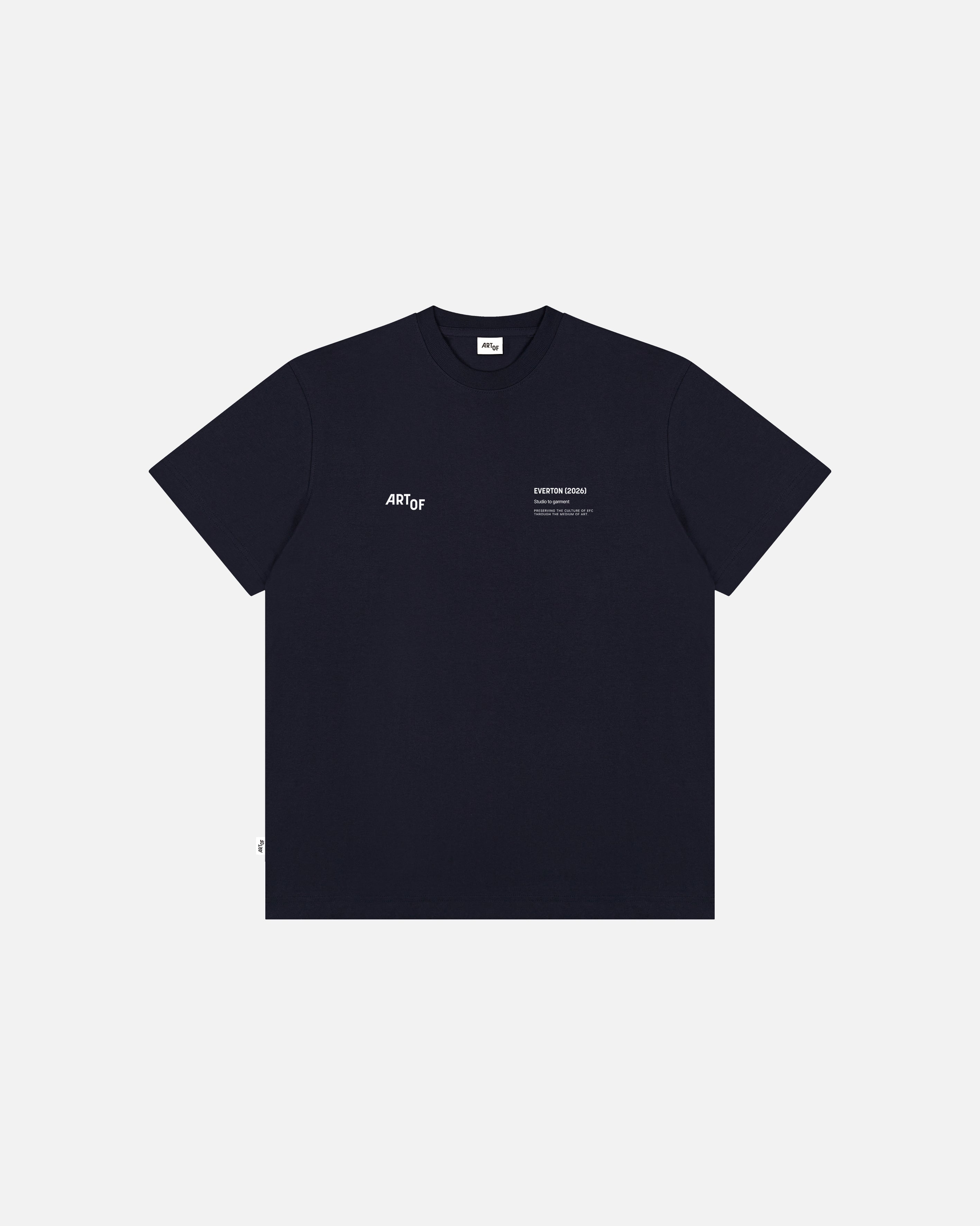 ART OF x Everton Gallery Tee | Navy Graphic Football T-shirt