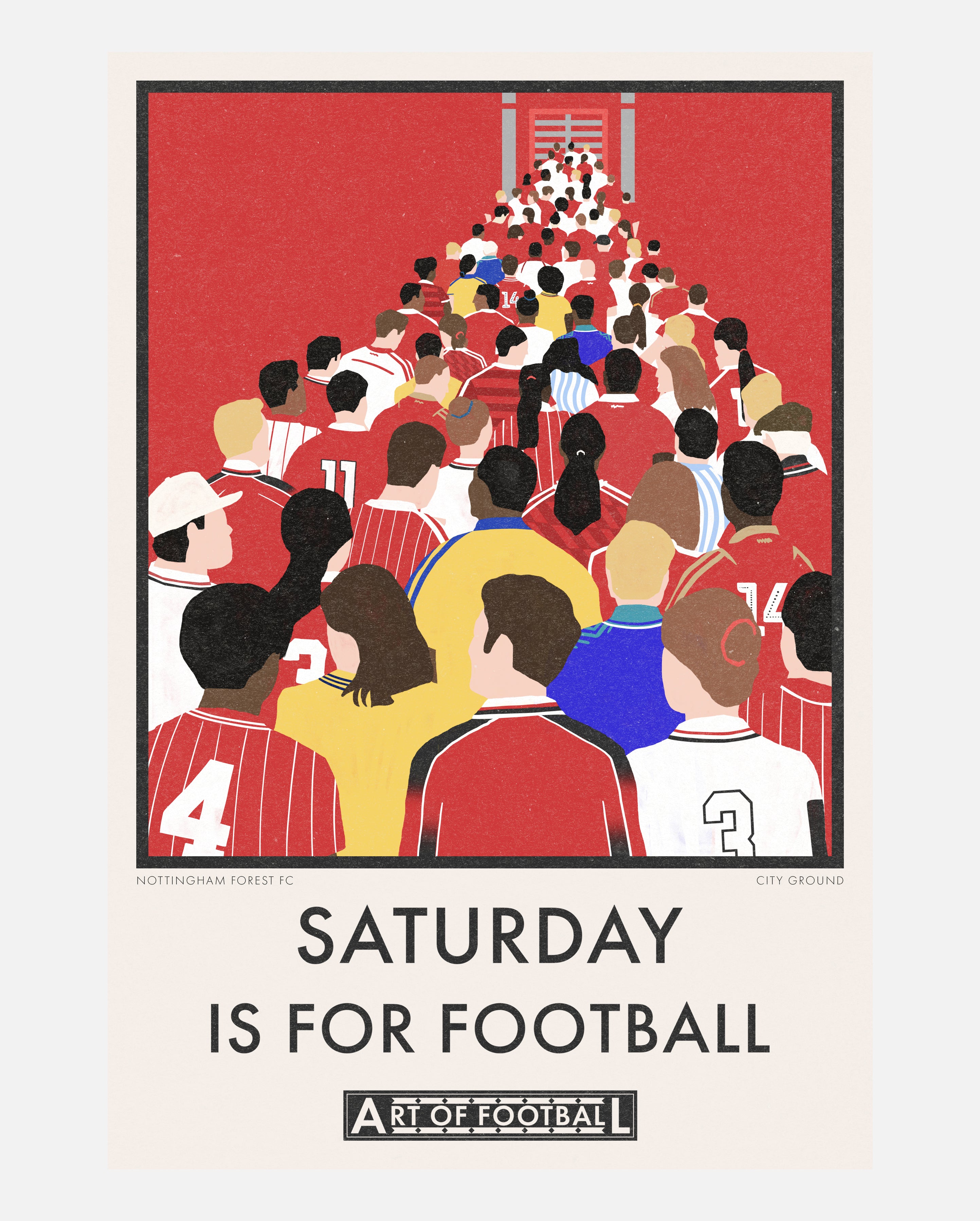 ART OF x Forest Saturday Is For Football Framed Print | NFFC Wall Art