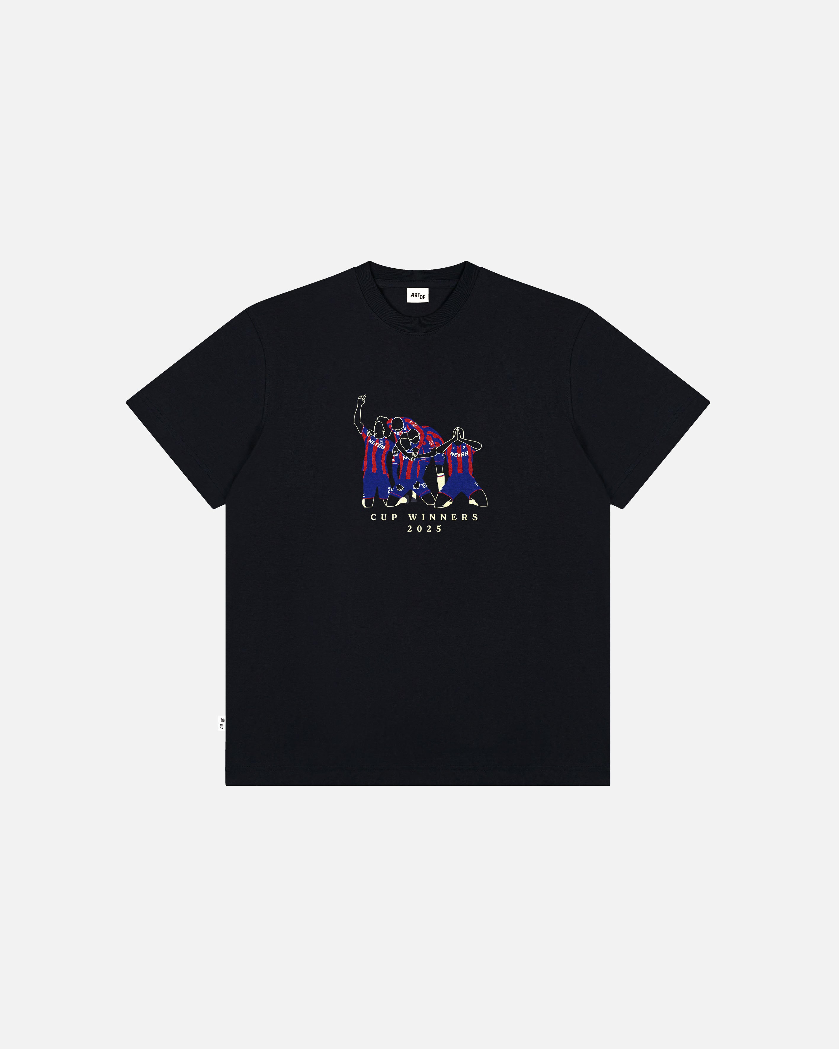 ART OF x Crystal Palace Cup Winners | CPFC Black Football T-shirt