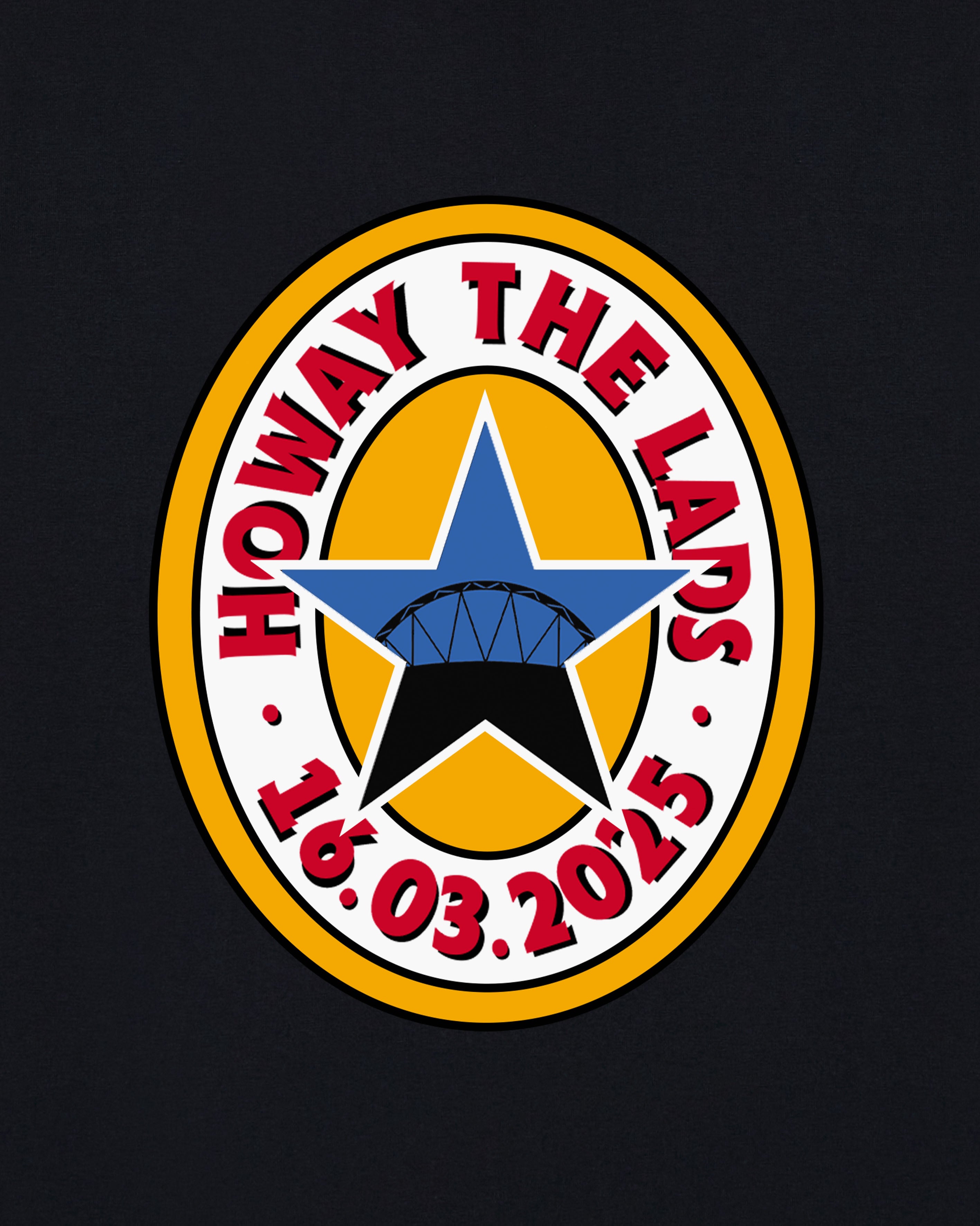 ART OF Football Toon Howay the Lads Tee | AOF NUFC Black T-shirt