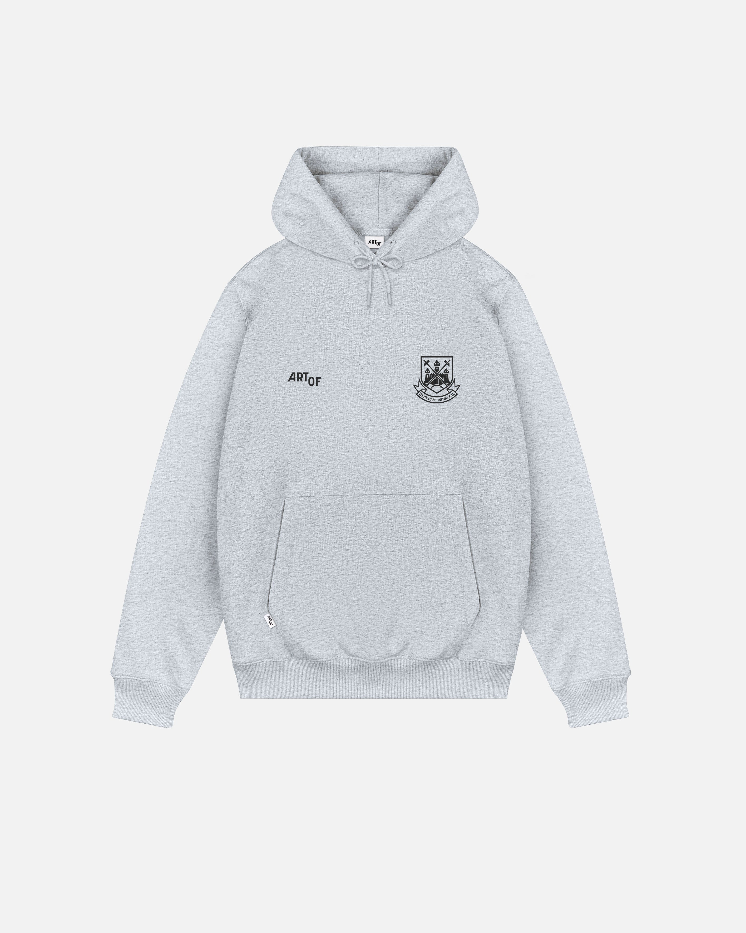 ART OF x West Ham Heritage Hoodie | Grey Printed Football Sweat