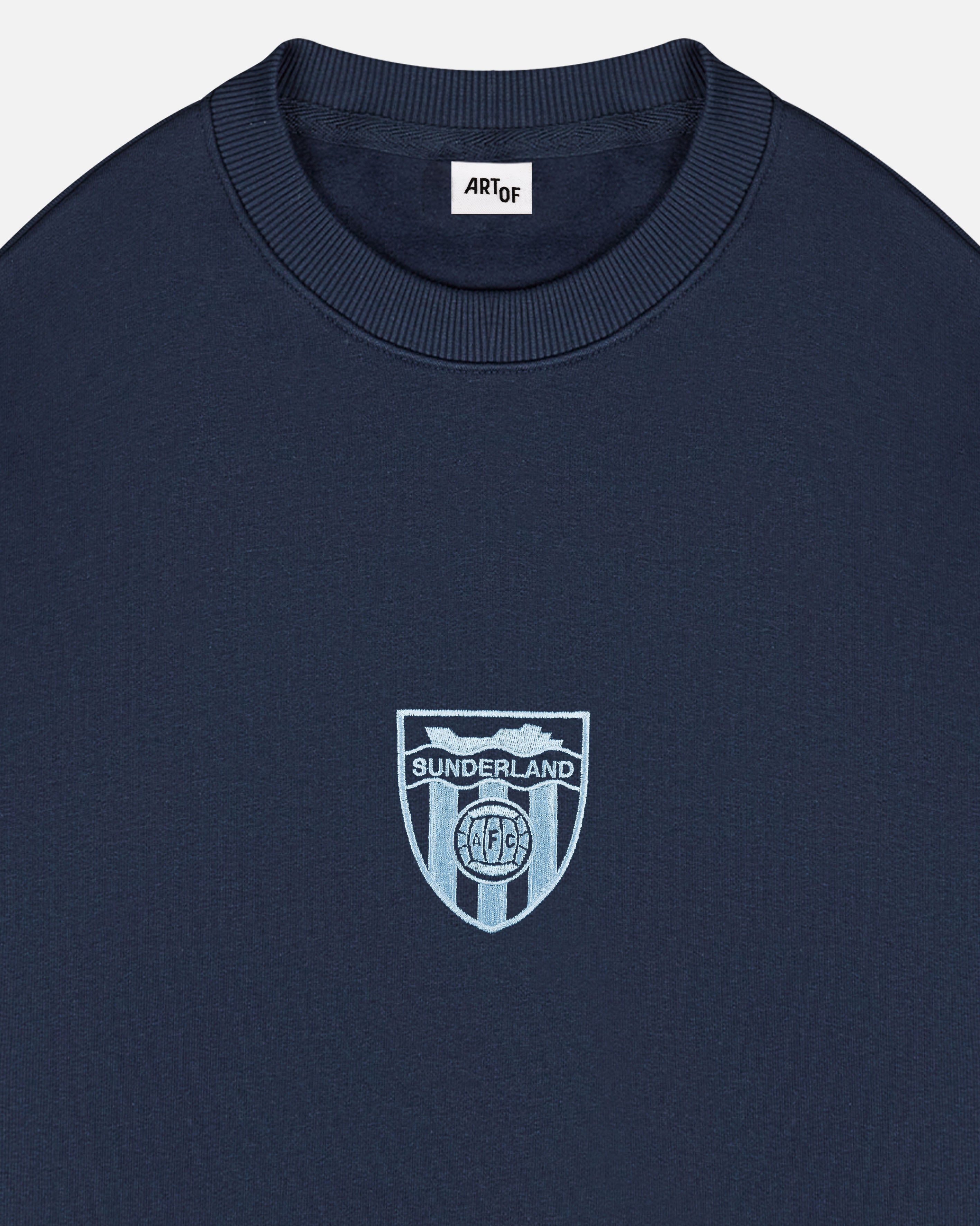 ART OF x Sunderland Single Colour Crest Sweat | Navy Football Jumper
