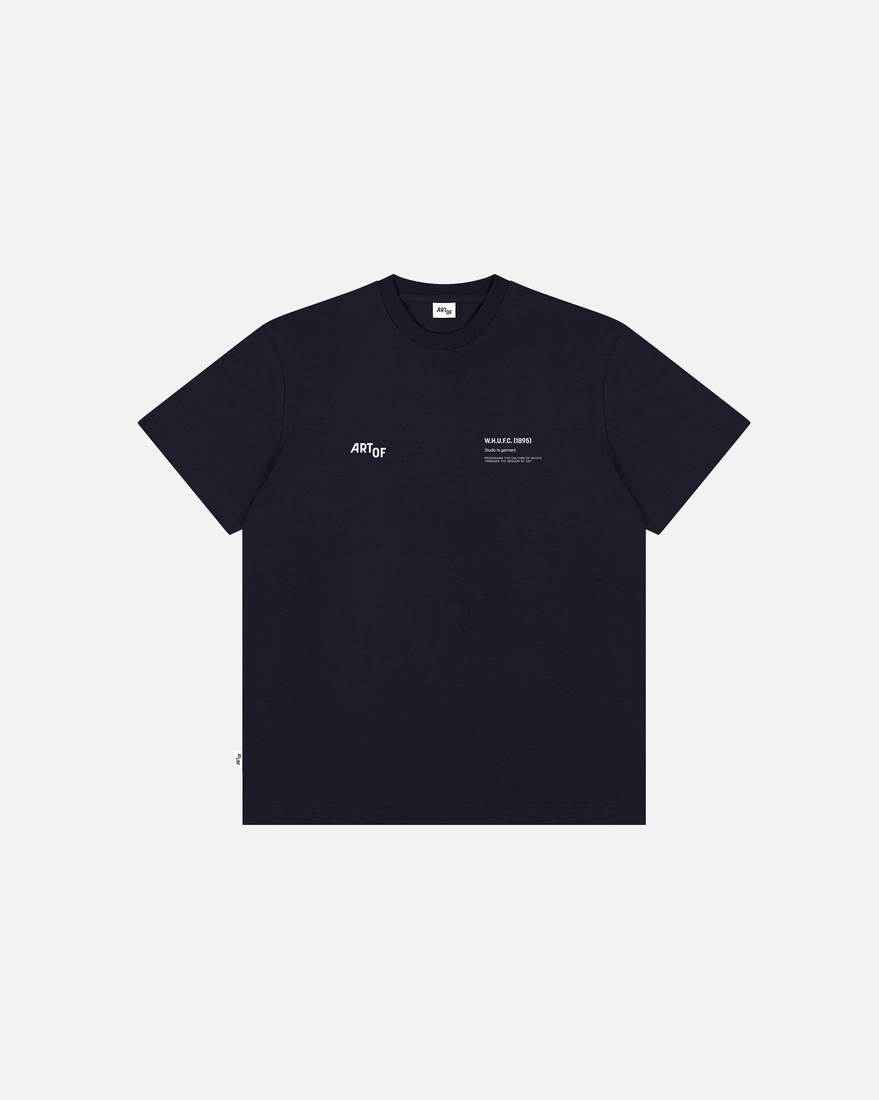 ART OF x West Ham Gallery Tee | WHUFC Navy Graphic Football T-shirt