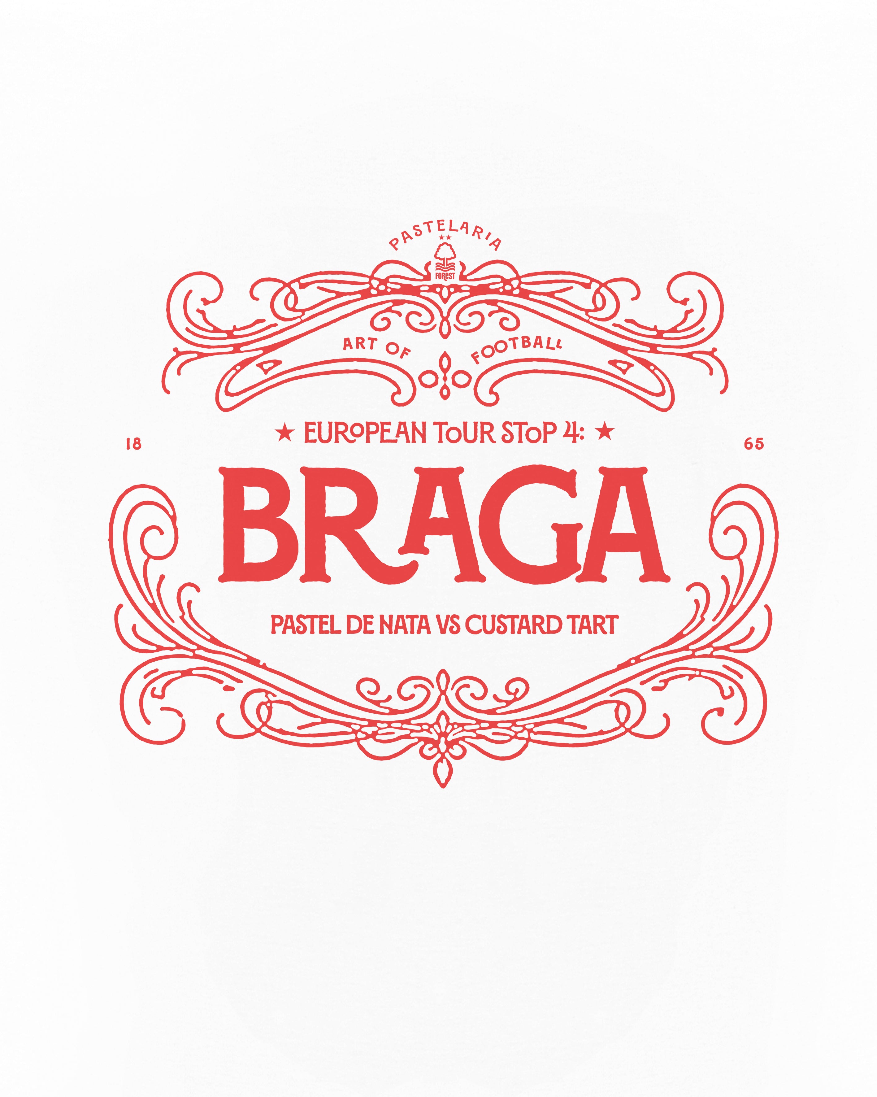 ART OF Football x Forest In Braga Tee | NFFC White Graphic T-shirt