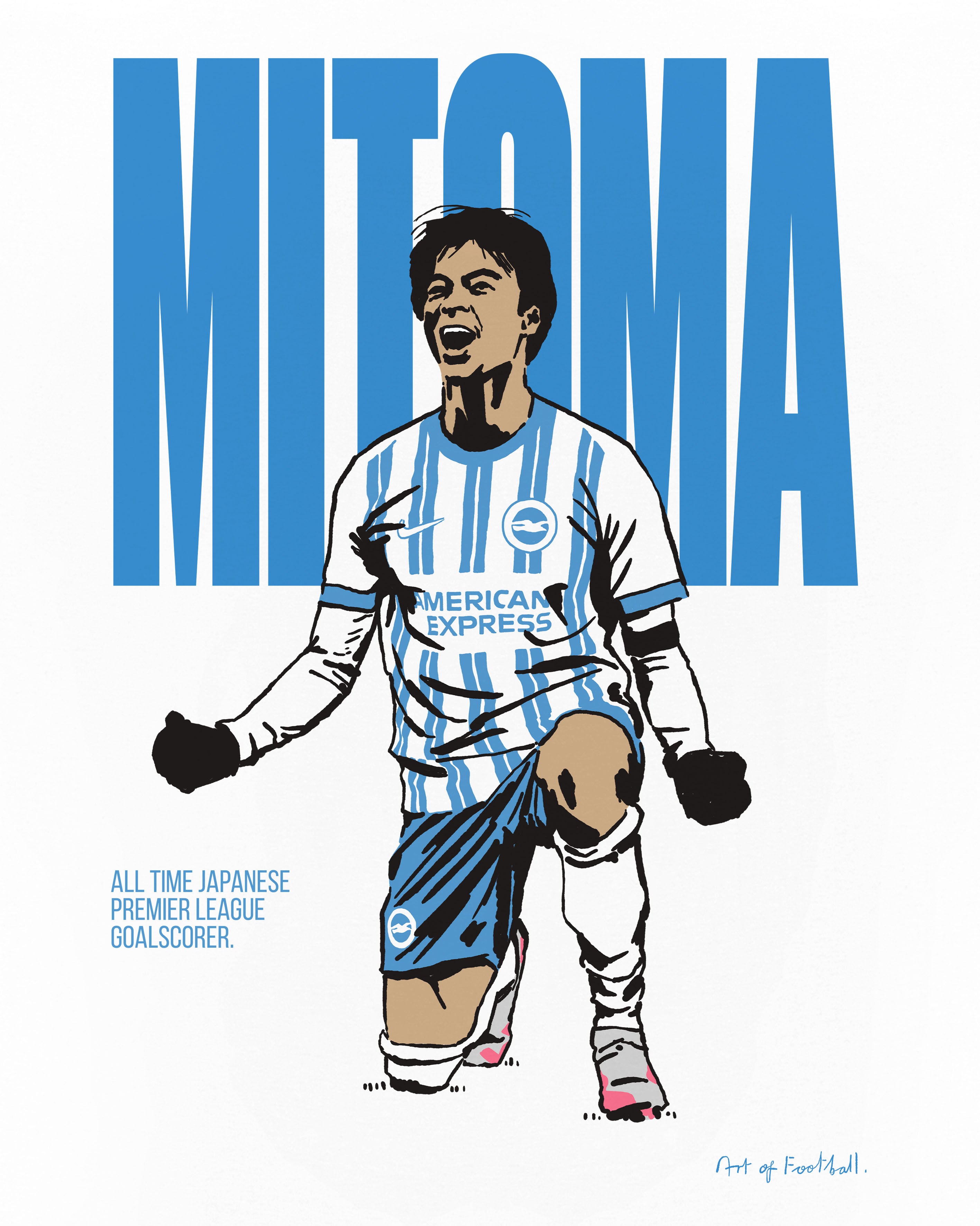 ART OF Football x Brighton Record Breaker | AOF BHAFC White T-shirt