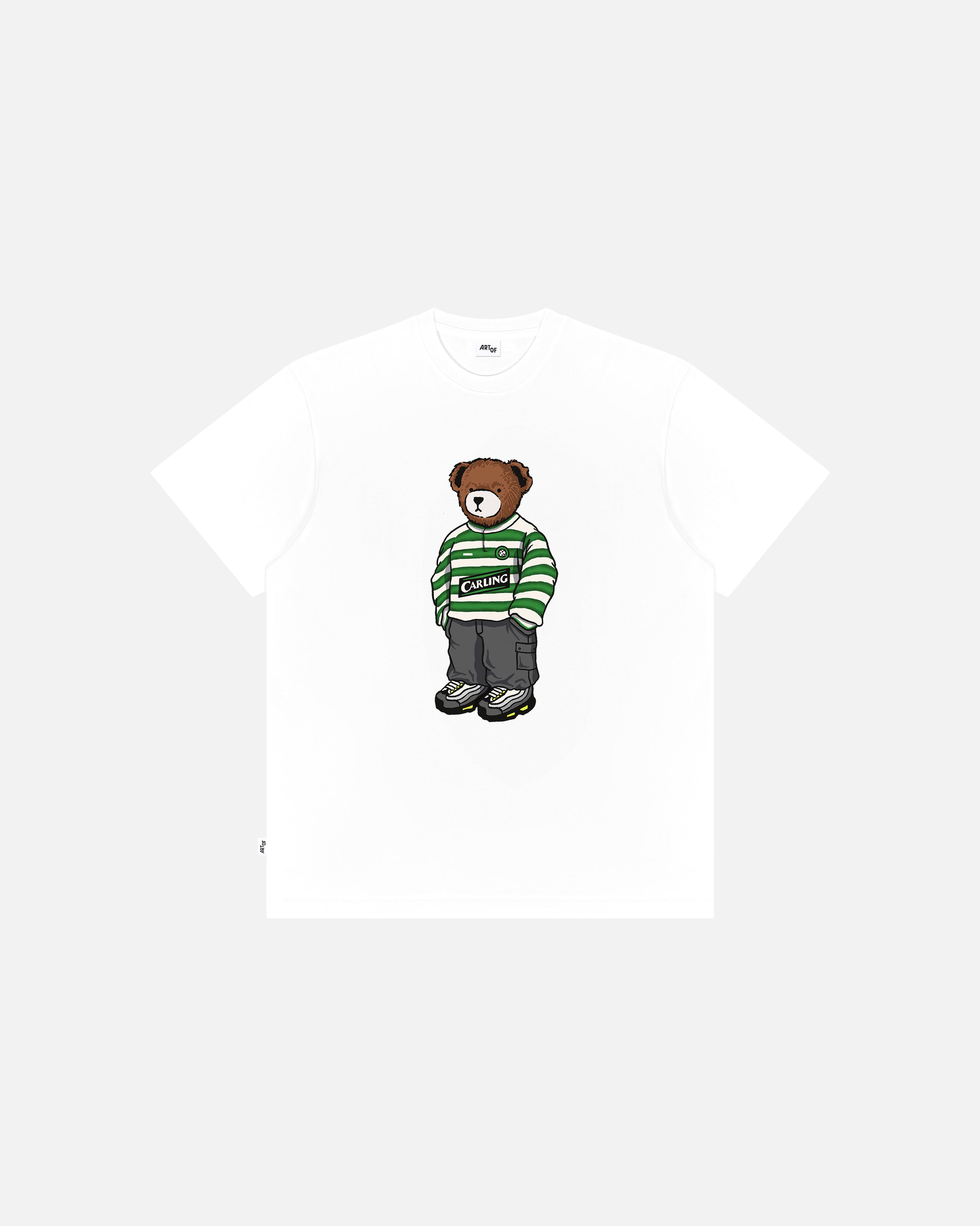ART OF Football x Bhoys Home Pickles Tee | AOF Celtic White T-shirt