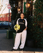 ART OF x Guinness 90s Oversized Panelled Tee | Black Football T-shirt