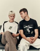 AOF x Hibs 90s Heavyweight Panelled T-shirt | Art of Football