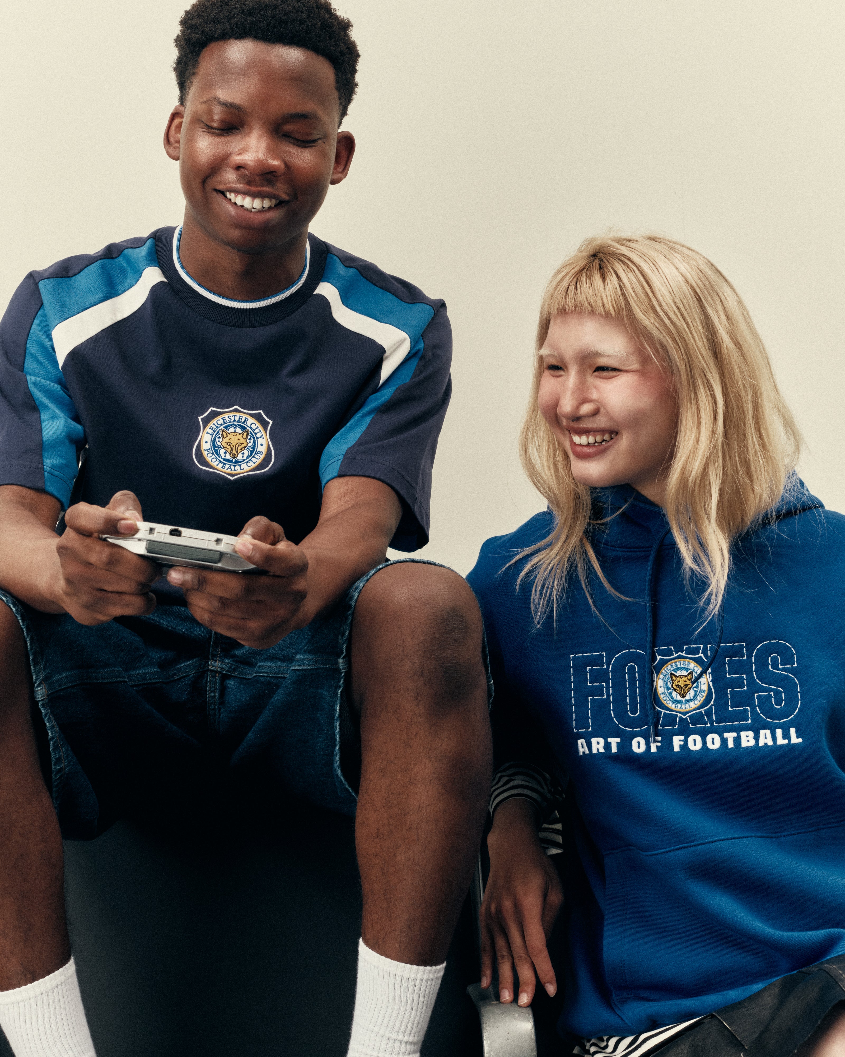 AOF x Leicester 90s Heavyweight Panelled T-shirt | Art of Football