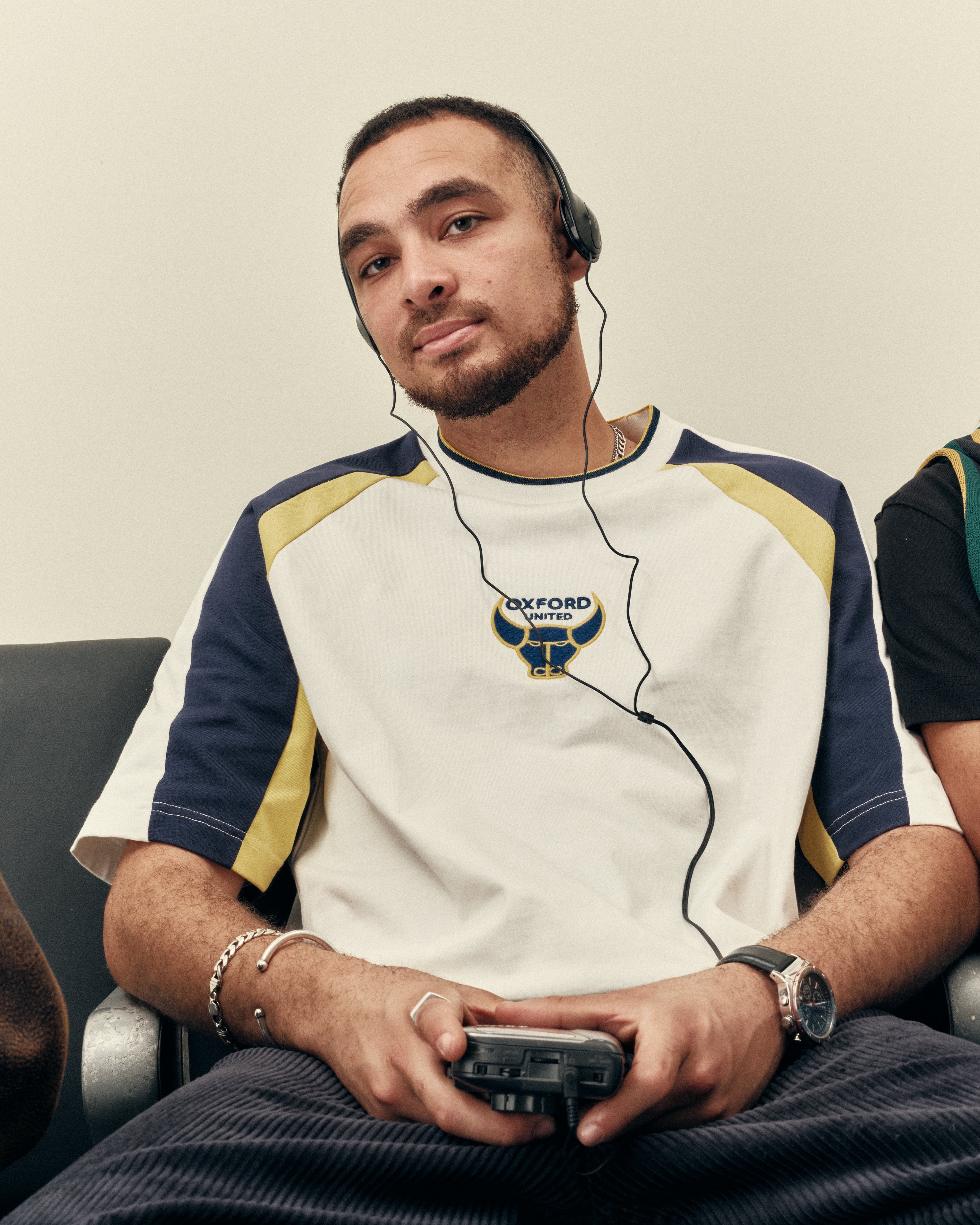 AOF x Oxford 90s Heavyweight Panelled T-shirt | Art of Football