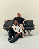 AOF x Watford 90s Heavyweight Panelled T-shirt | Art of Football