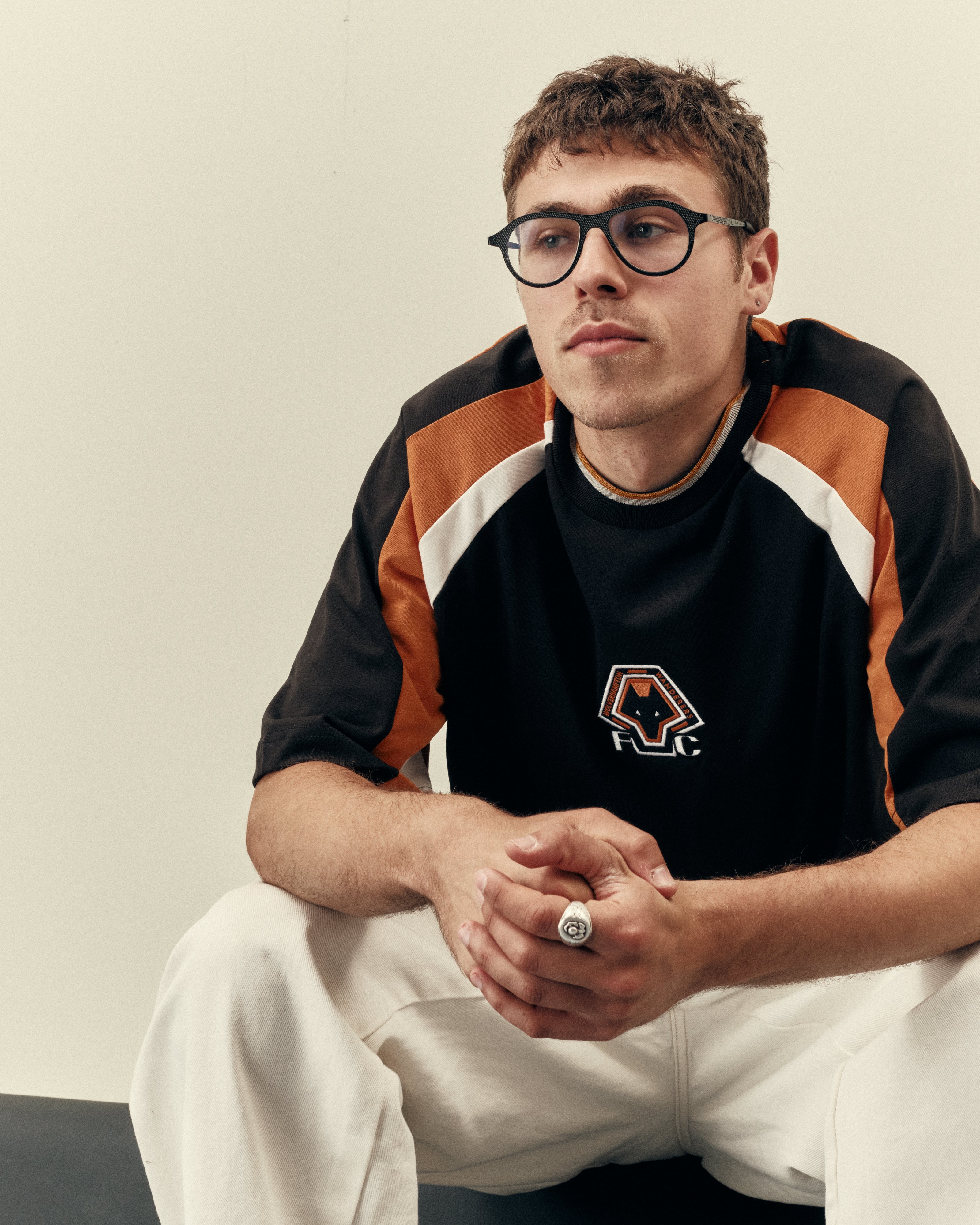 AOF Wolves 90s Heavyweight Panelled Tee T-shirt | Art of Football