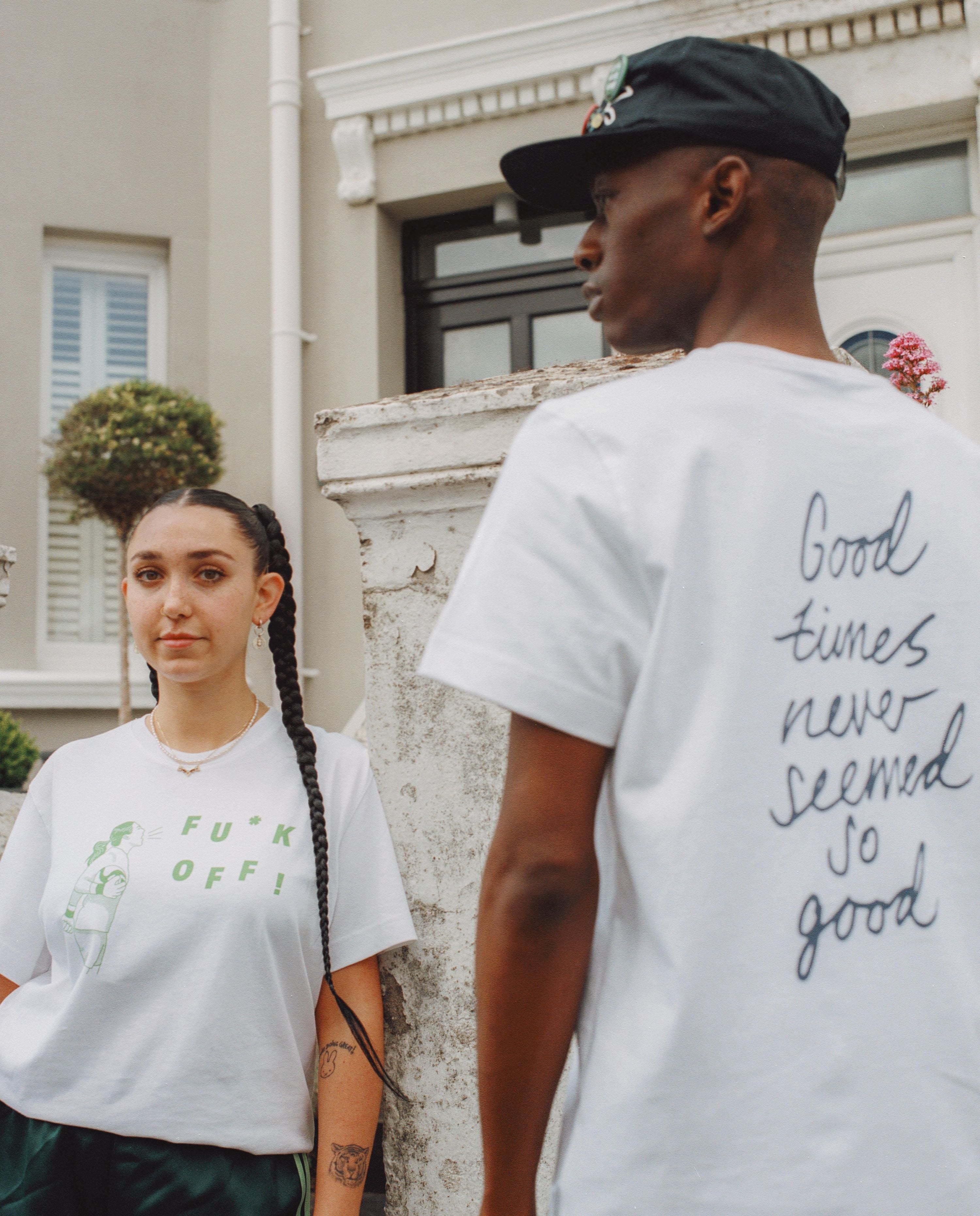 AOF Good Times Tee | White Graphic T-Shirt | Art of Football