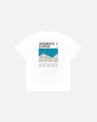 AOF Women's Euros 2025 Tour T-Shirt | White Graphic Tee | Art of Football