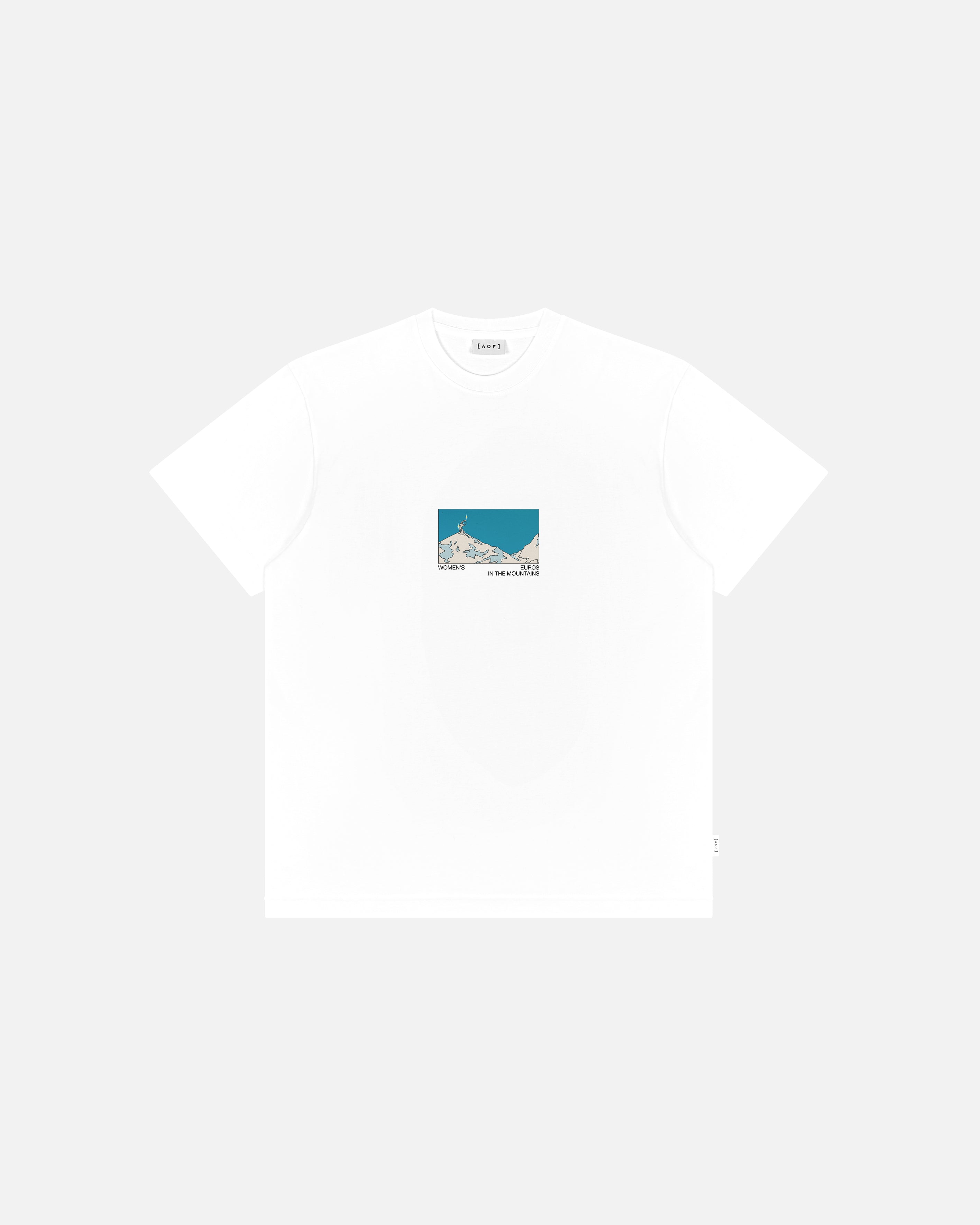 AOF Women's Euros 2025 Tour T-Shirt | White Graphic Tee | Art of Football