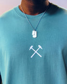 ART OF x West Ham Embroidered Teal Tee | Football T-shirt