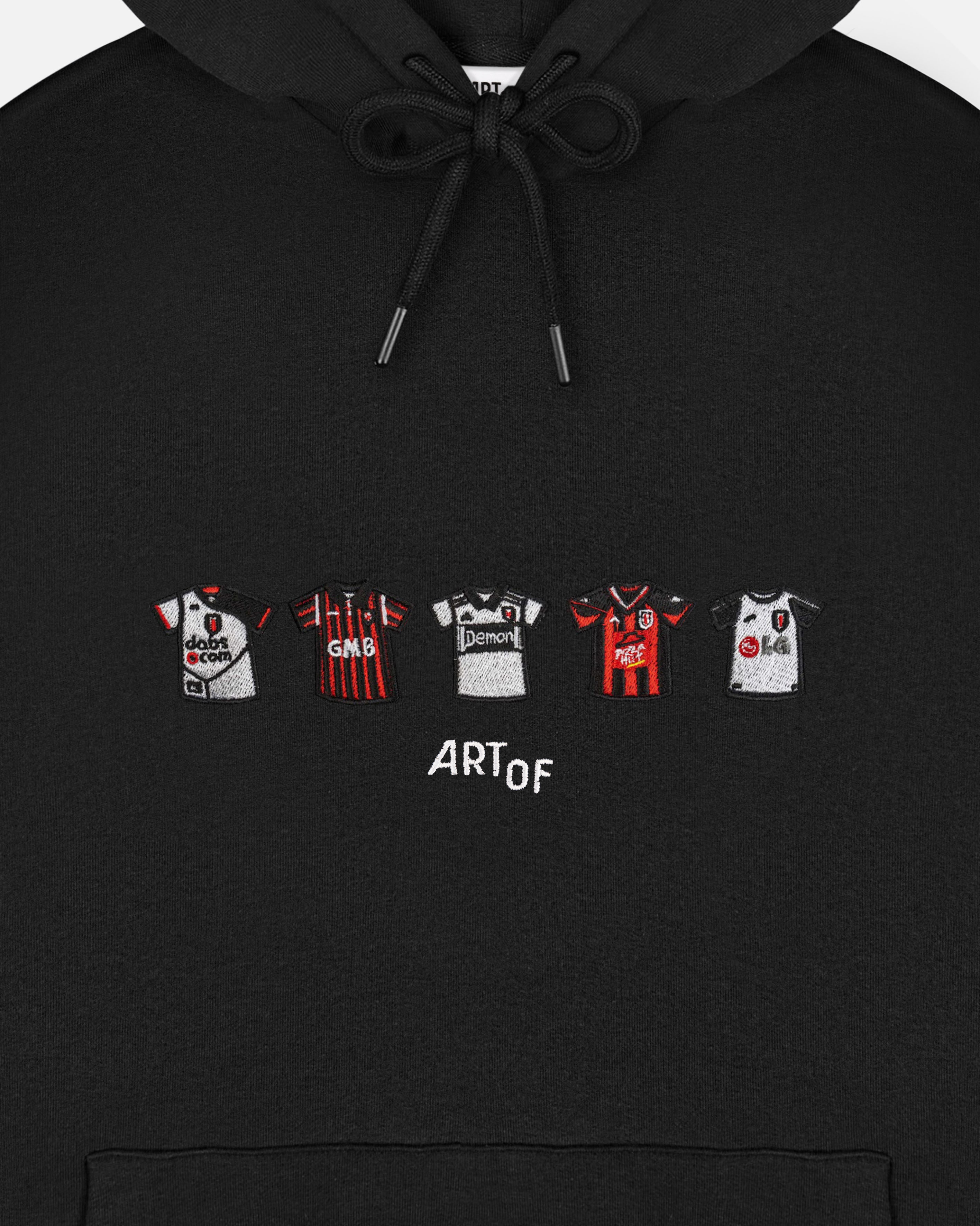 ART OF x Fulham Embroidered Classics Black Hoodie | Shop Football