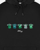 ART OF Football x Hibernian Embroidered Classics Black Hoodie | AOF