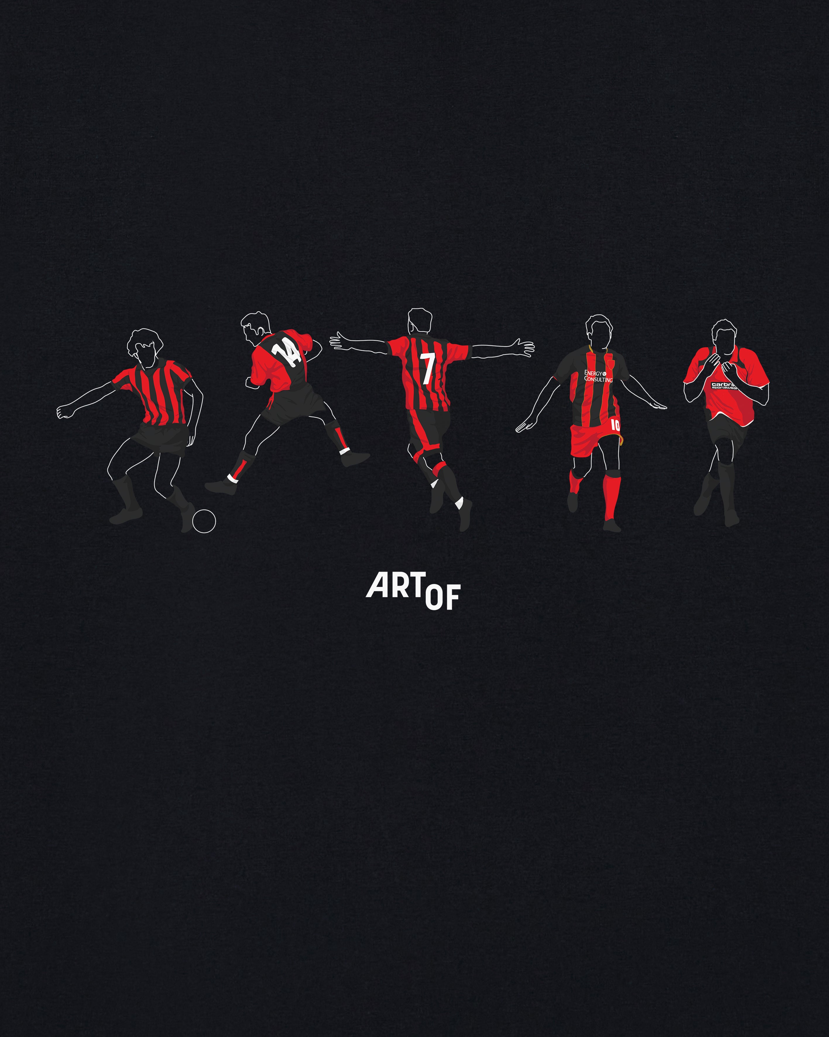 ART OF x Bournemouth Icons Tee | AFCB Black Graphic Football T-shirt