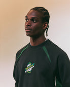 ART OF Football x Hibernian Black Panelled Sweat | AOF x HFC