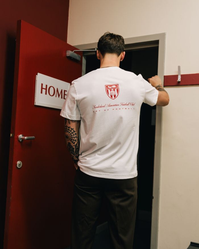 ART OF x Sunderland Heritage Tee | White Graphic Football T-shirt