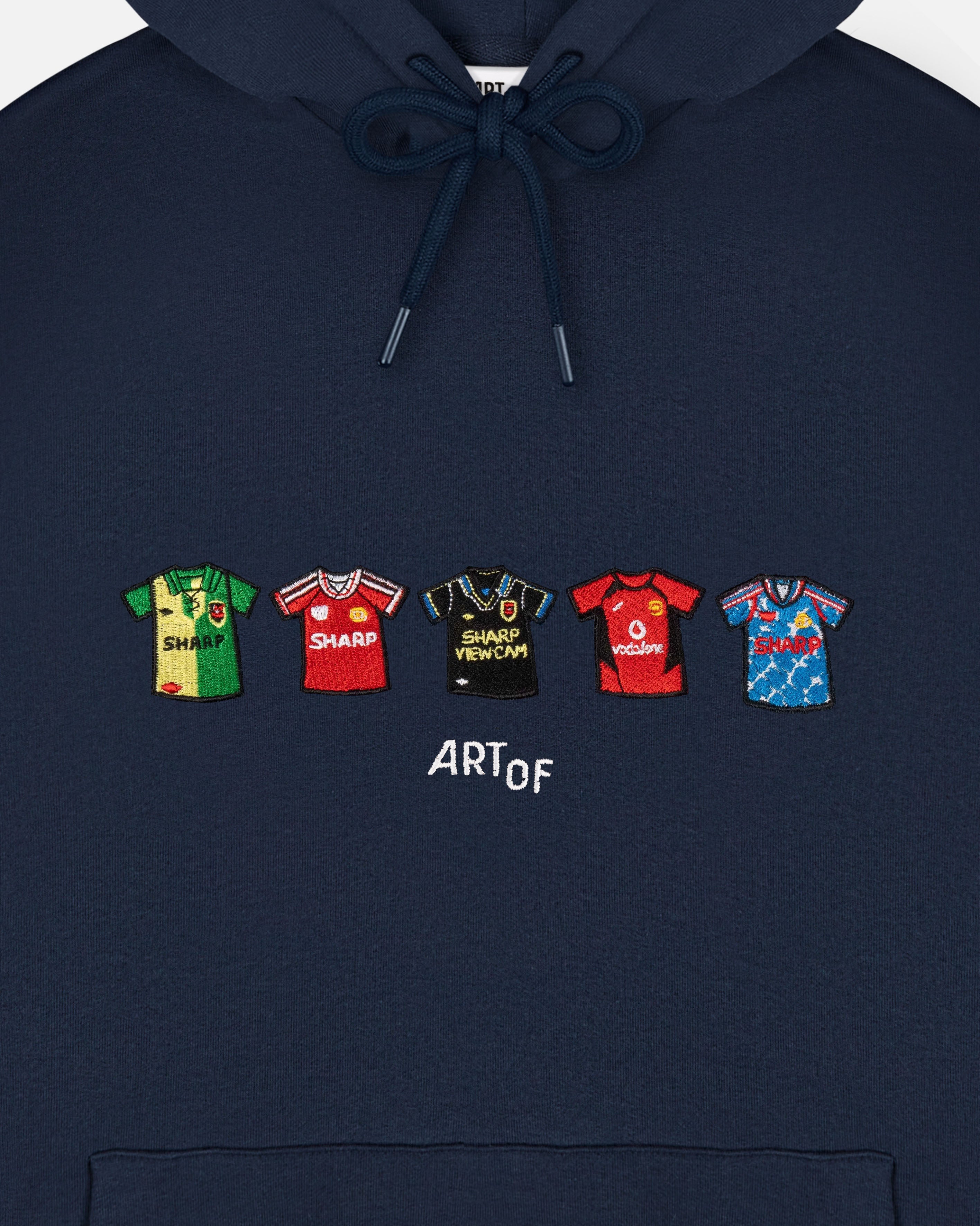ART OF x Embroidered United Classics Navy Hoodie | Shop Football