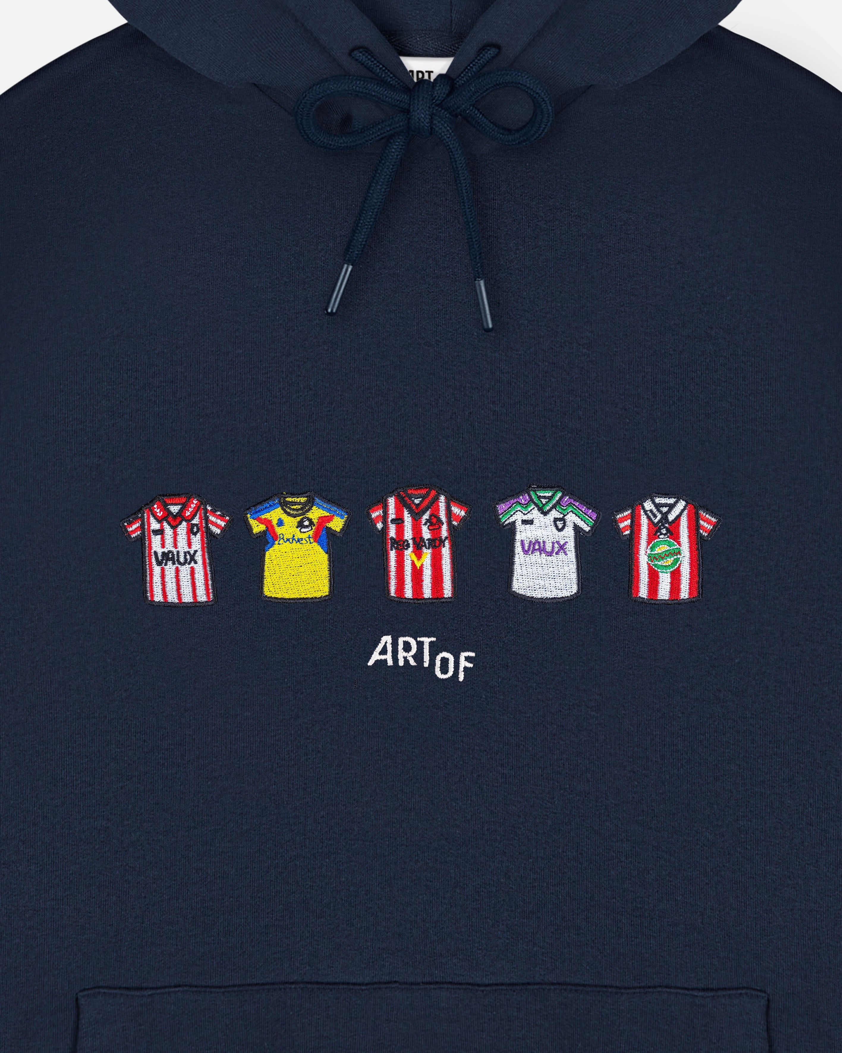 ART OF x Sunderland Embroidered Navy Classics Hoodie | Shop Football