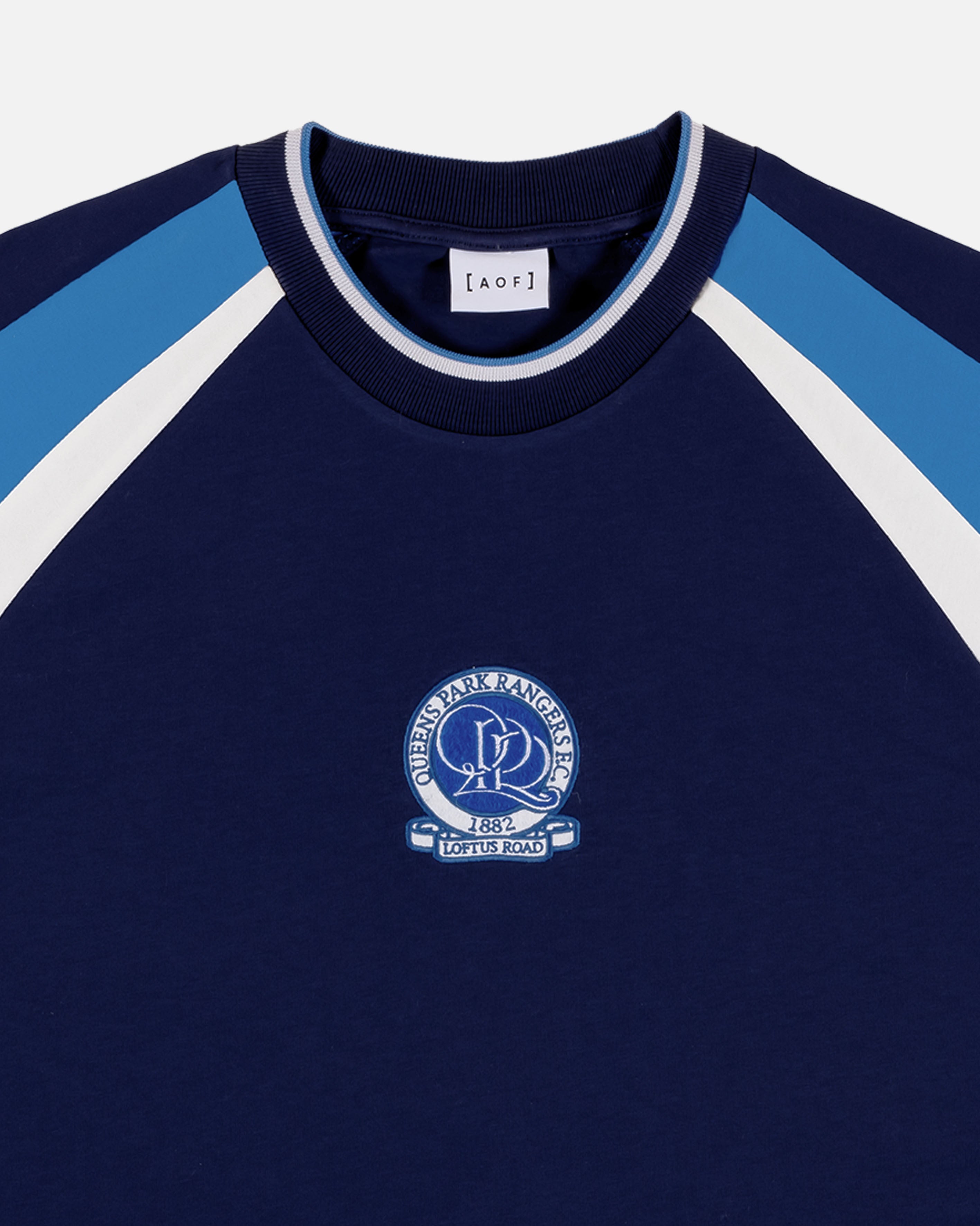 AOF x QPR 90s Heavyweight Panelled T-shirt | Art of Football