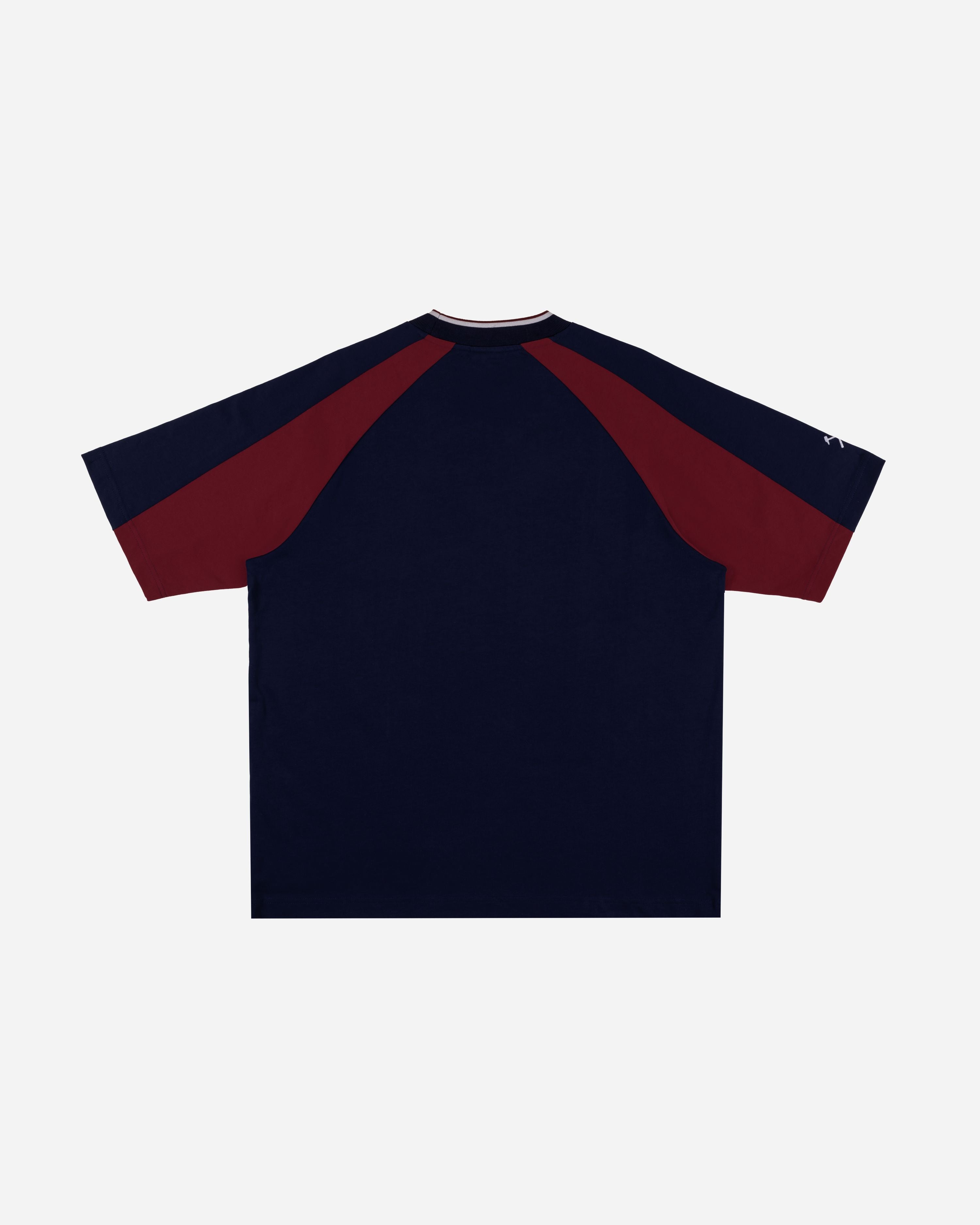AOF x West Ham 90s Heavyweight Panelled T-shirt | Art of Football