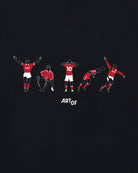 ART OF x Forest Printed Icons Tee | Black Graphic Football T-shirt