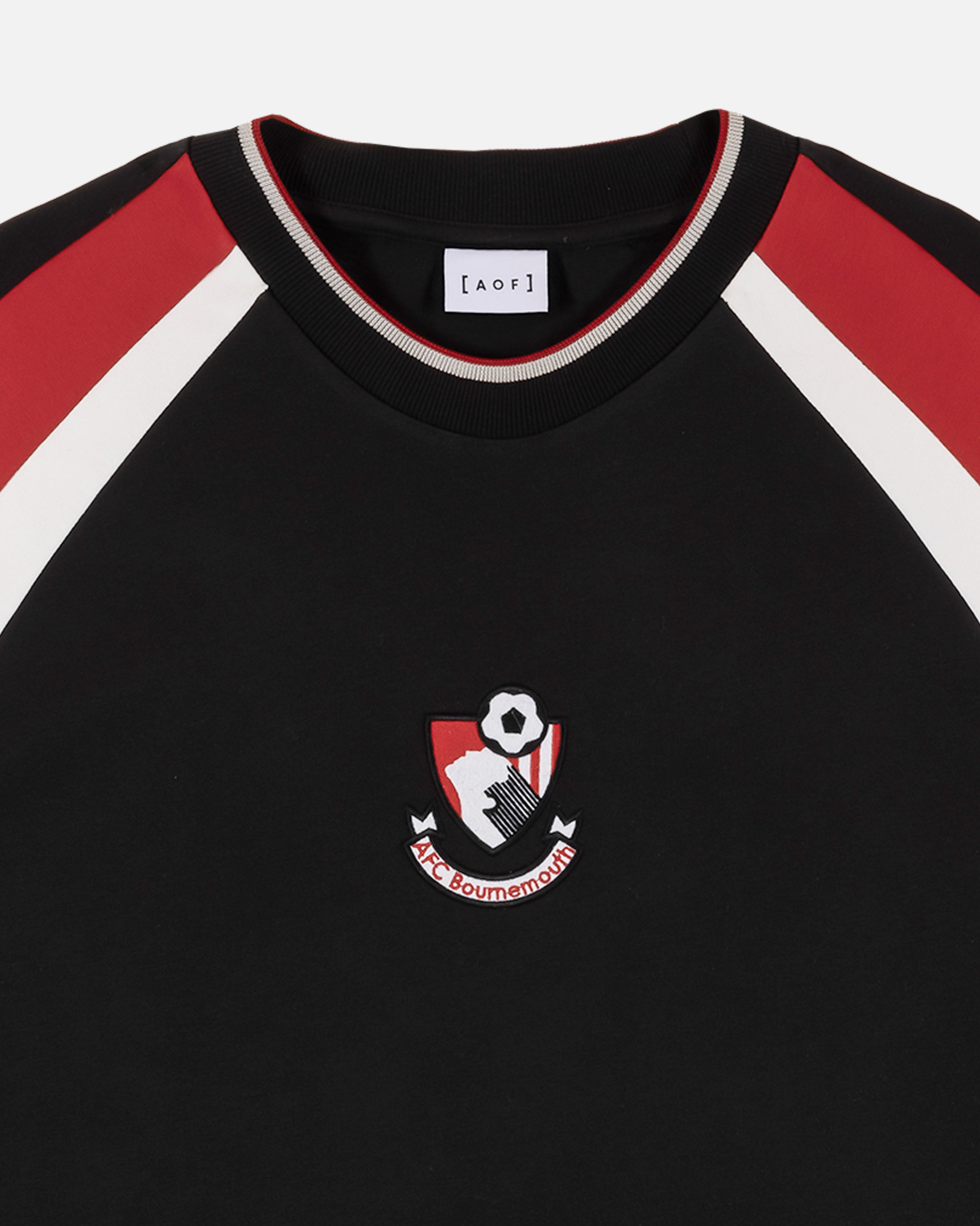AOF x Bournemouth 90s Heavyweight Panelled T-shirt | Art of Football