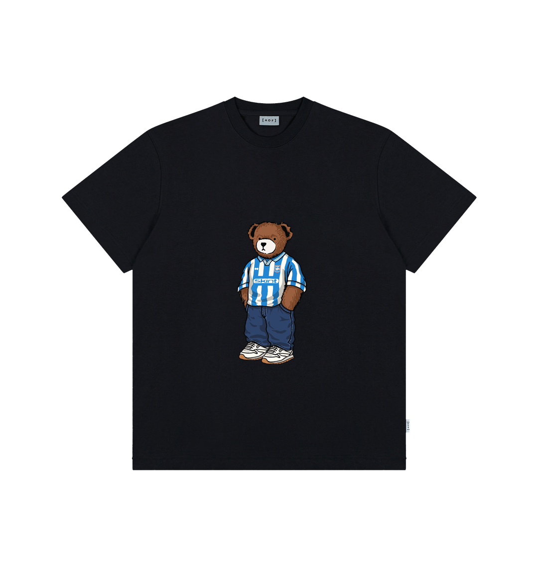Black Printed Premium T-Shirt Front
