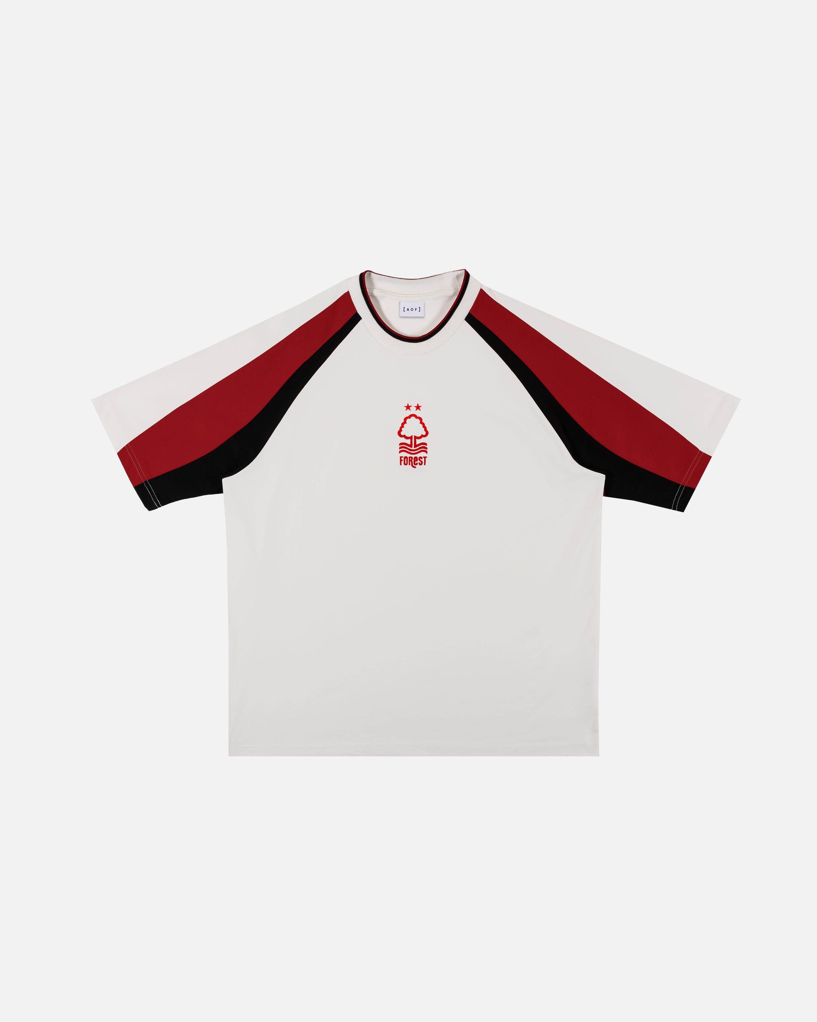 AOF x Forest 90s Heavyweight Panelled T-shirt | Art of Football