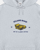 ART OF x Leeds United Stadium Hoodie | Grey Embroidered Football Sweat