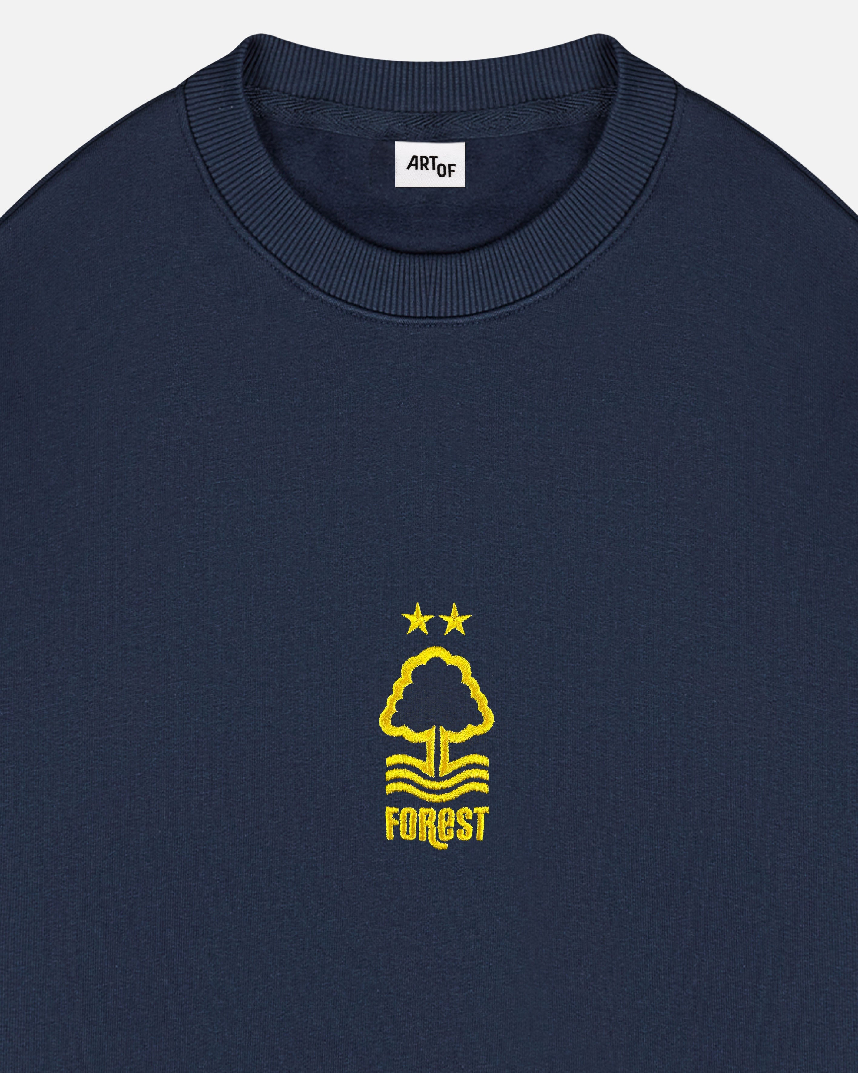 ART OF x Forest Single Colour Crest Sweat | NFFC Navy Football Jumper