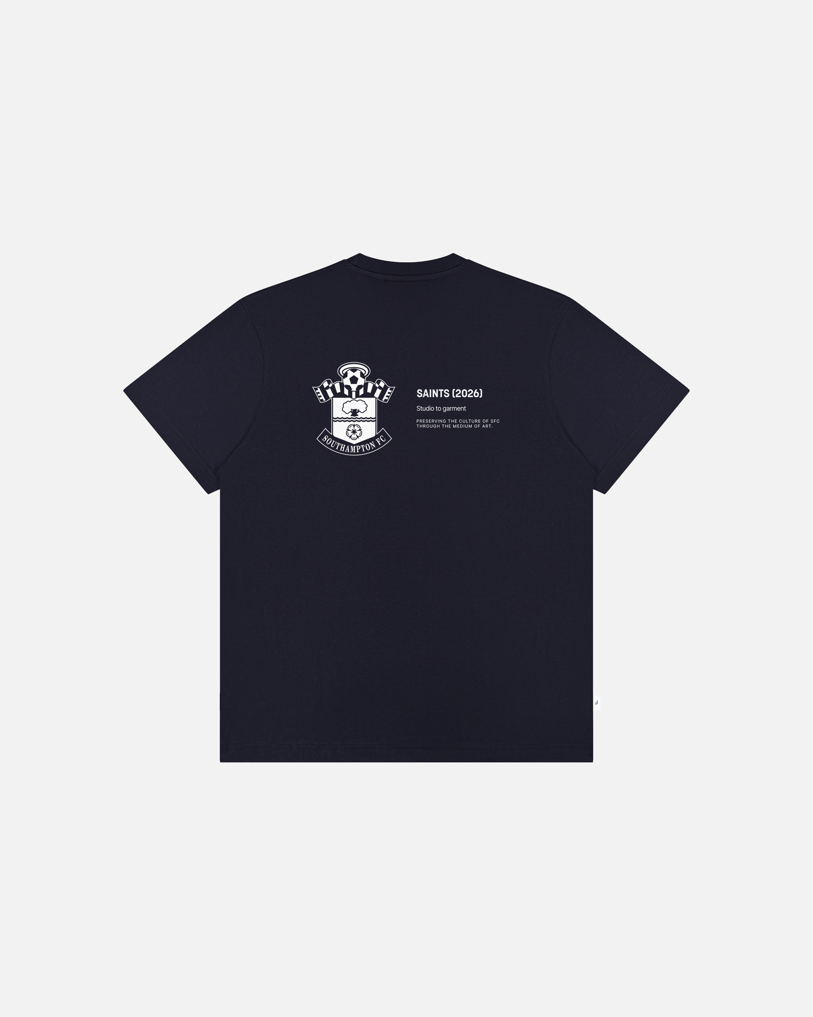 ART OF x Southampton Gallery Tee | Navy Graphic Football T-shirt