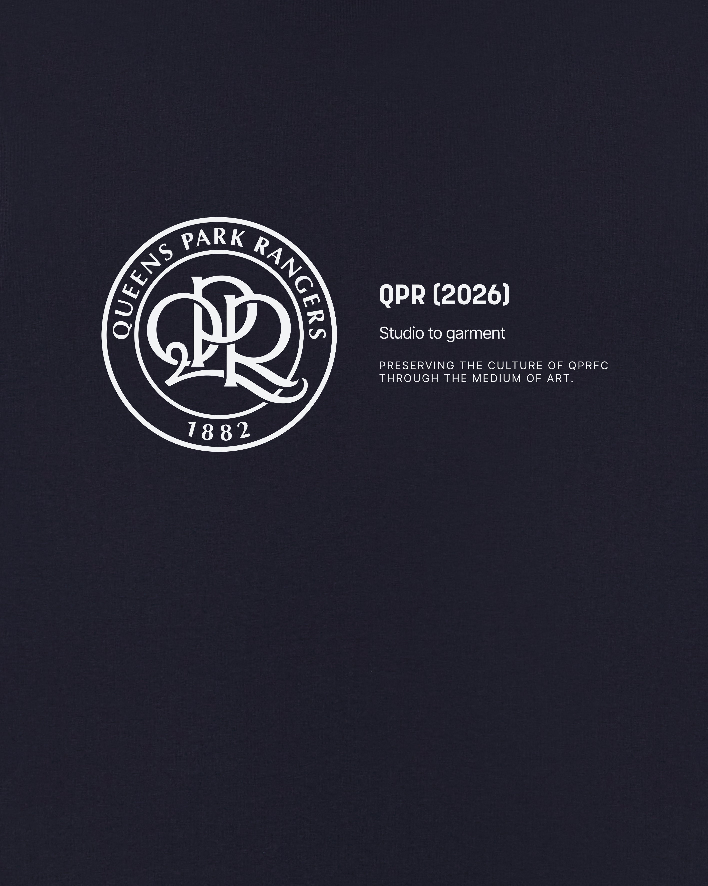 ART OF x QPR Gallery Tee | Navy Graphic Football T-shirt