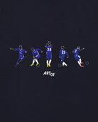 ART OF Football Pensioners Printed Icons Tee | AOF CFC Navy T-shirt