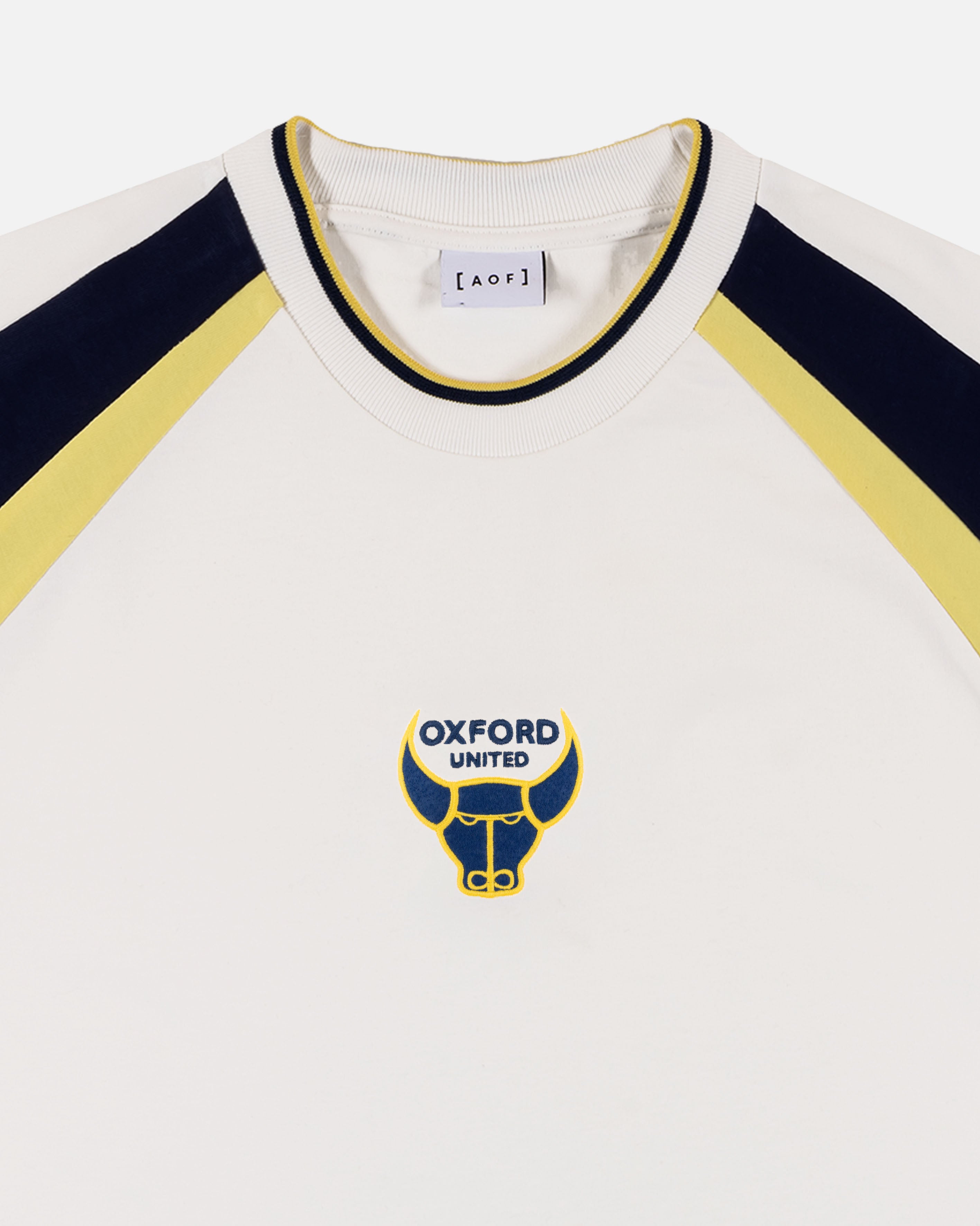 AOF x Oxford 90s Heavyweight Panelled T-shirt | Art of Football