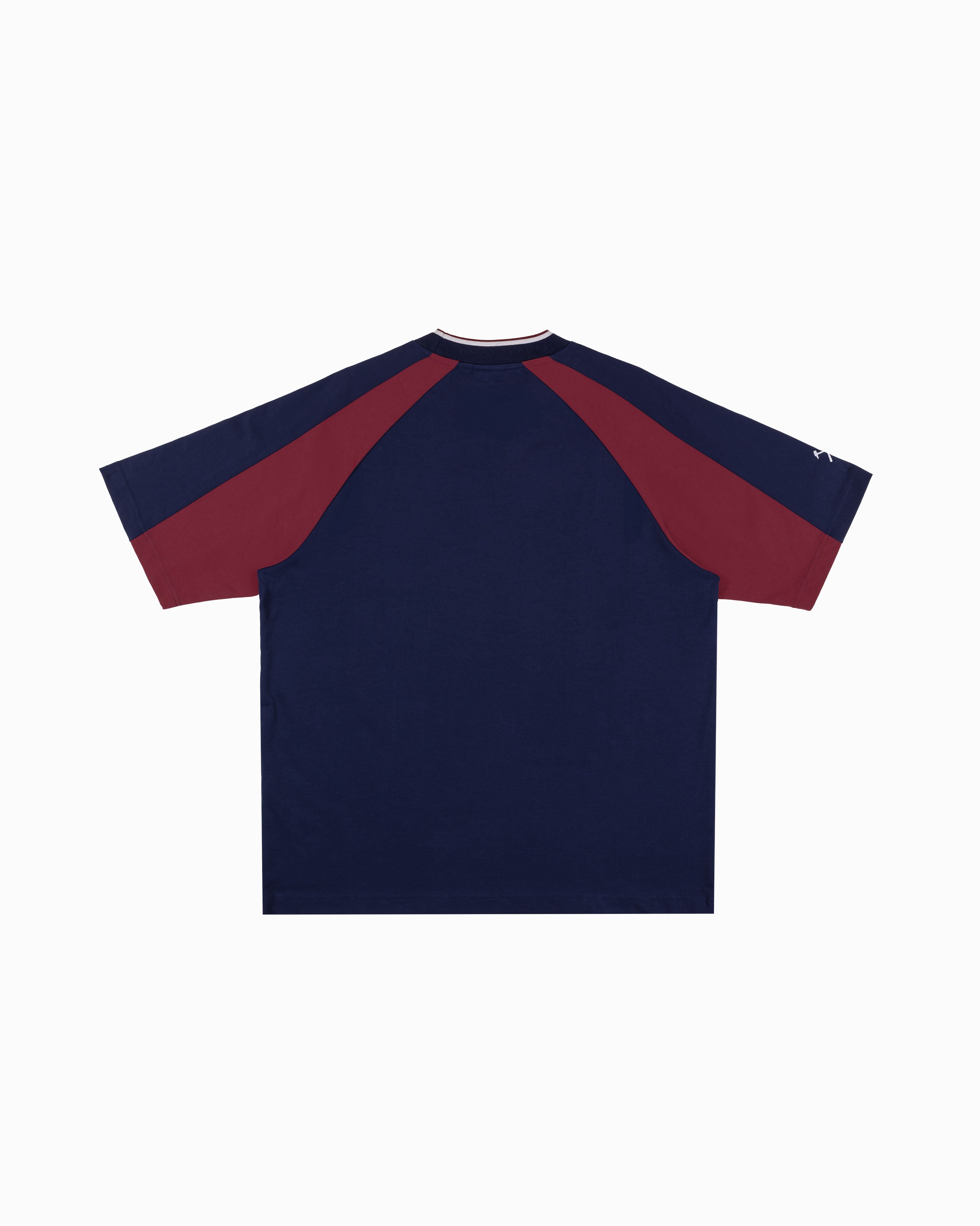 AOF x West Ham 90s Heavyweight Panelled T-shirt | Art of Football