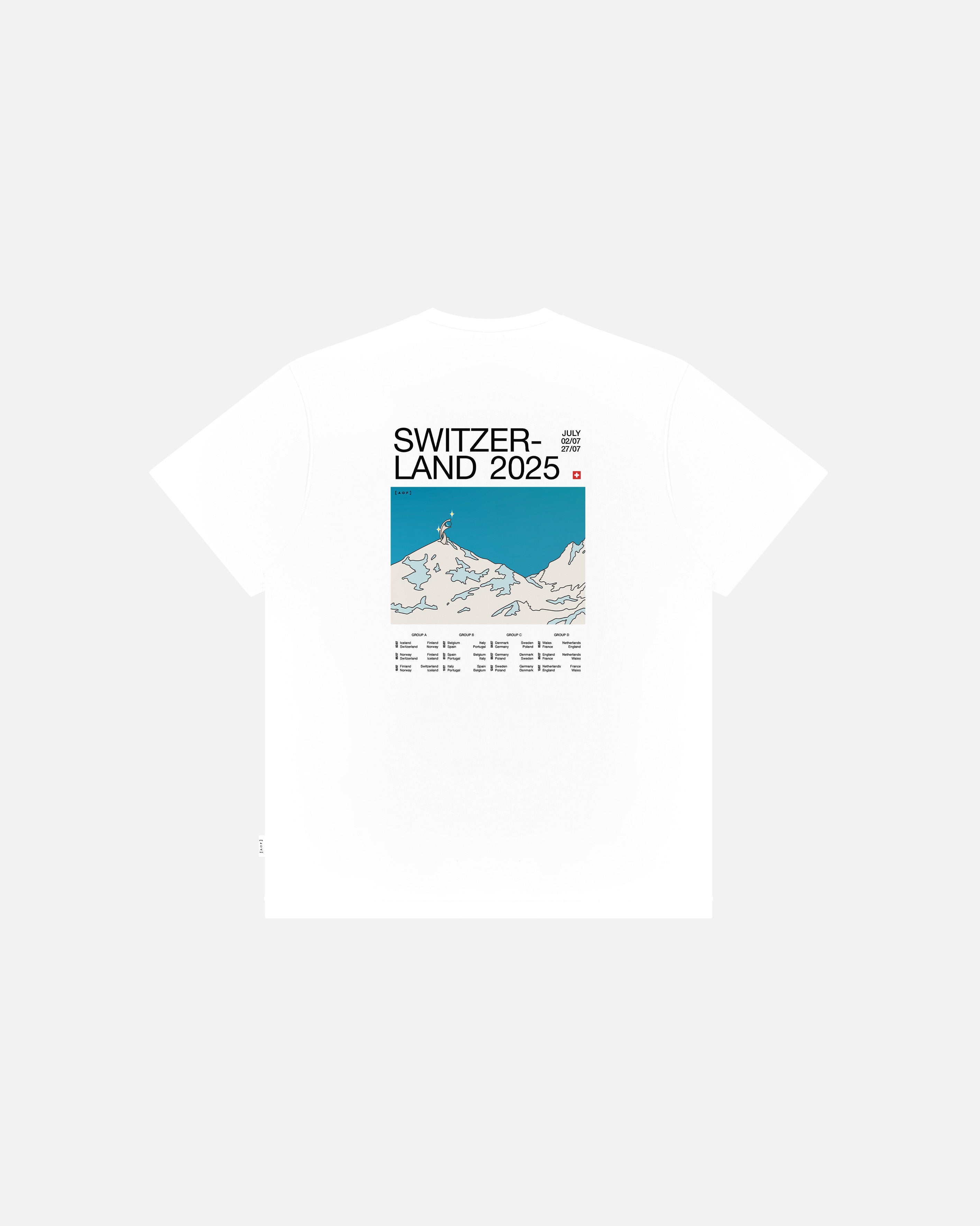 AOF In The Mountains Tour T-Shirt | White Tee | Art of Football
