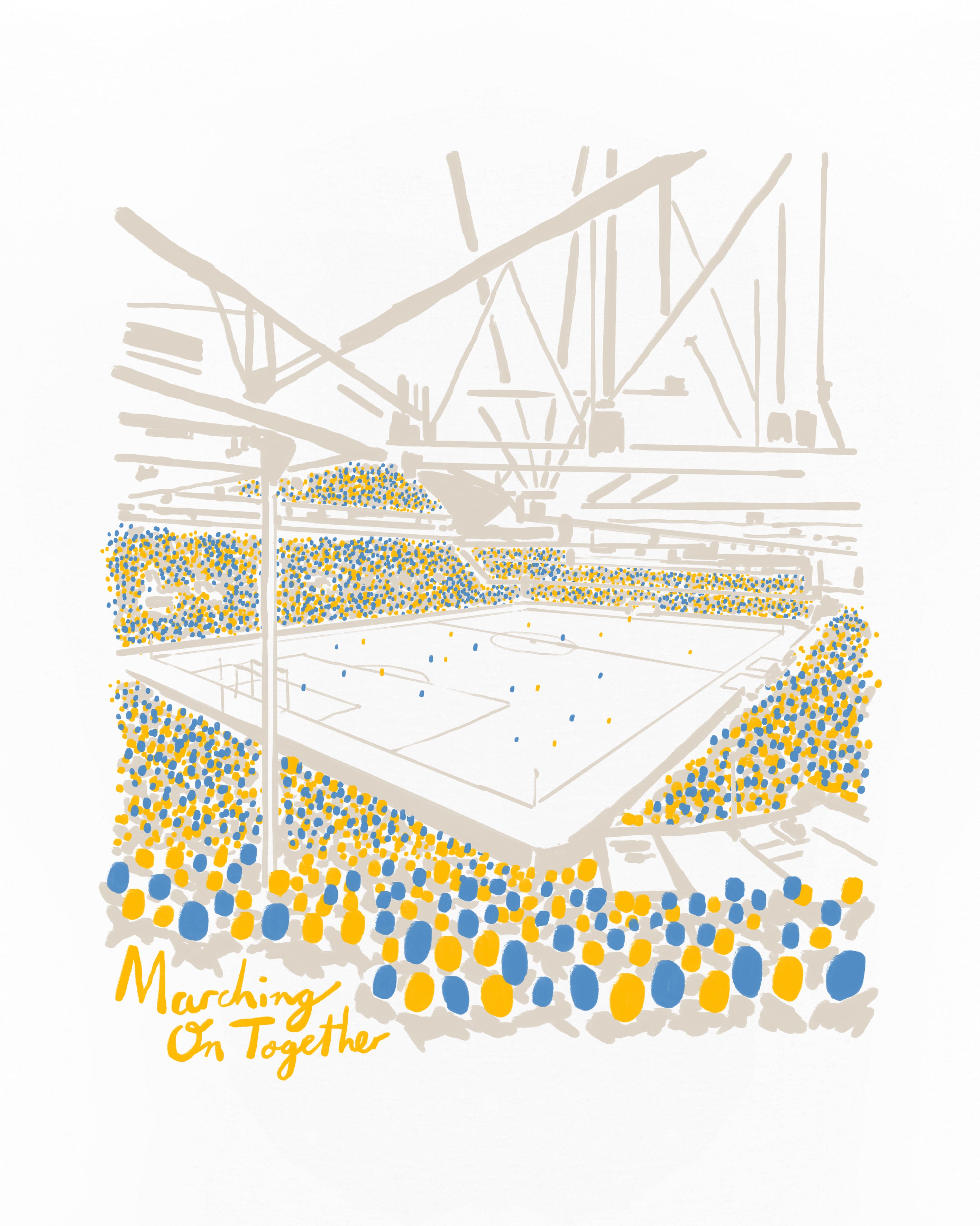 ART OF x Leeds Twelfth Man Tee | White Graphic Football T-shirt