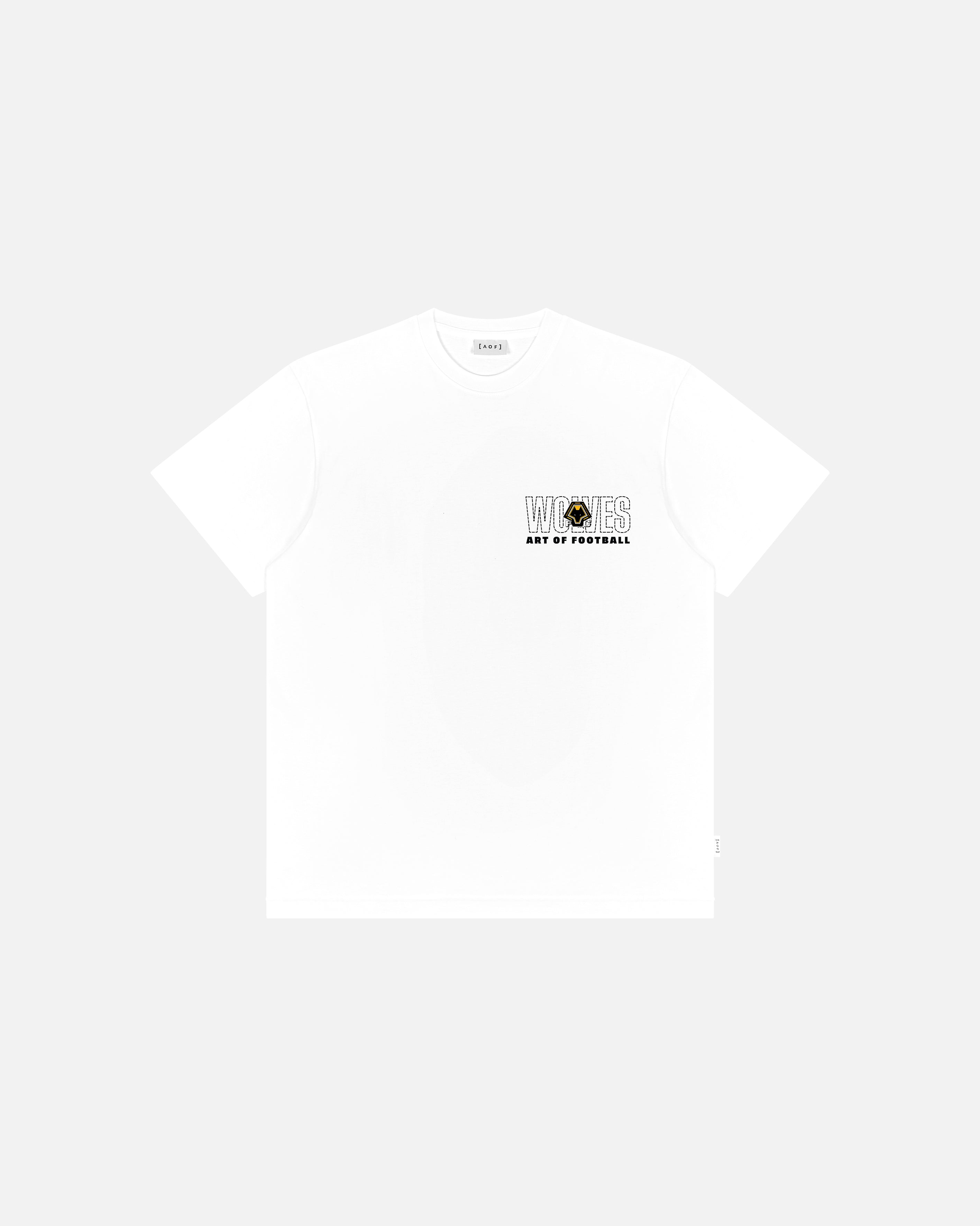 AOF Wolves 90s Tee | White Graphic T-shirt | Art of Football