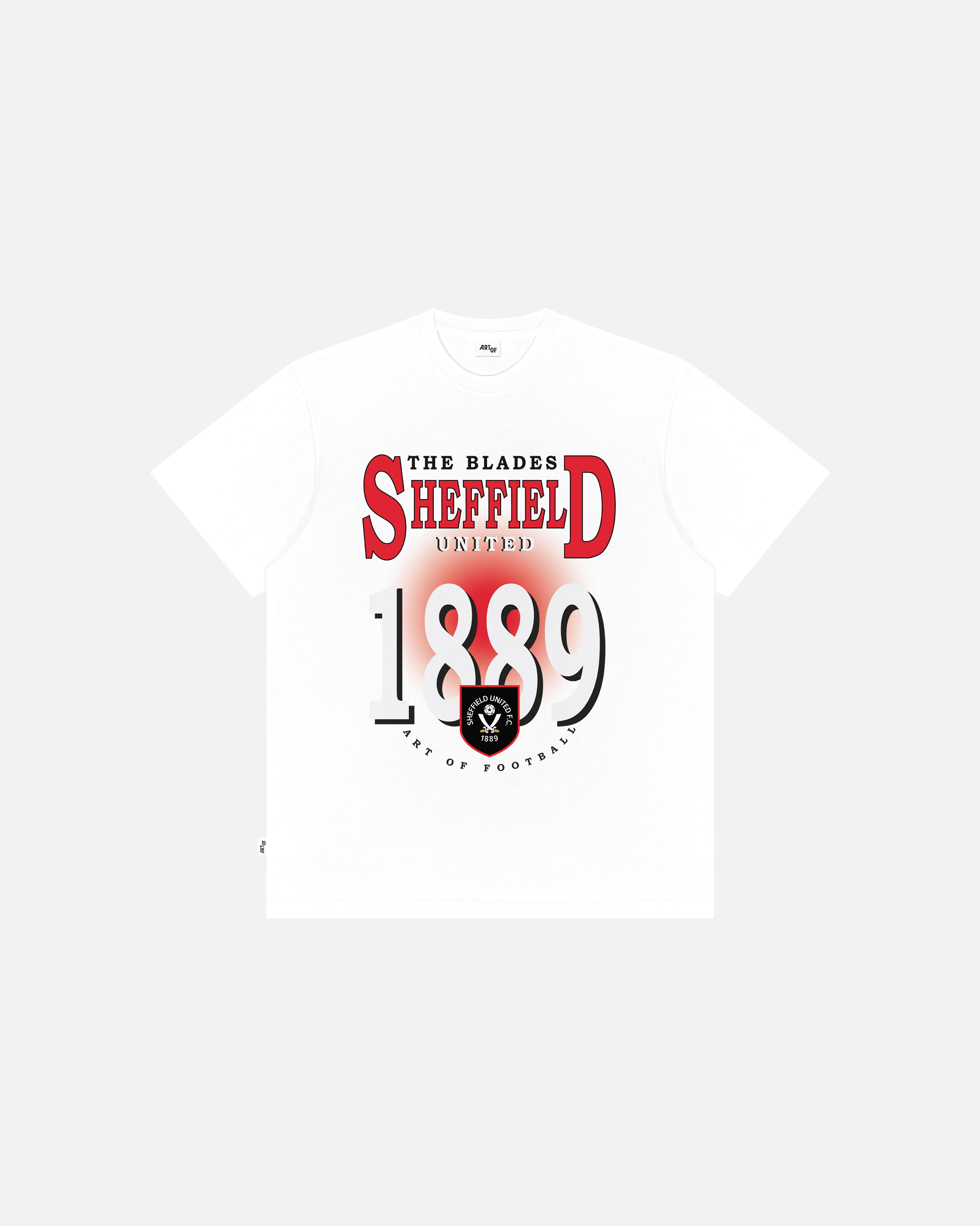 ART OF Football x Sheffield United 90's Tee | AOF x SUFC White T-shirt